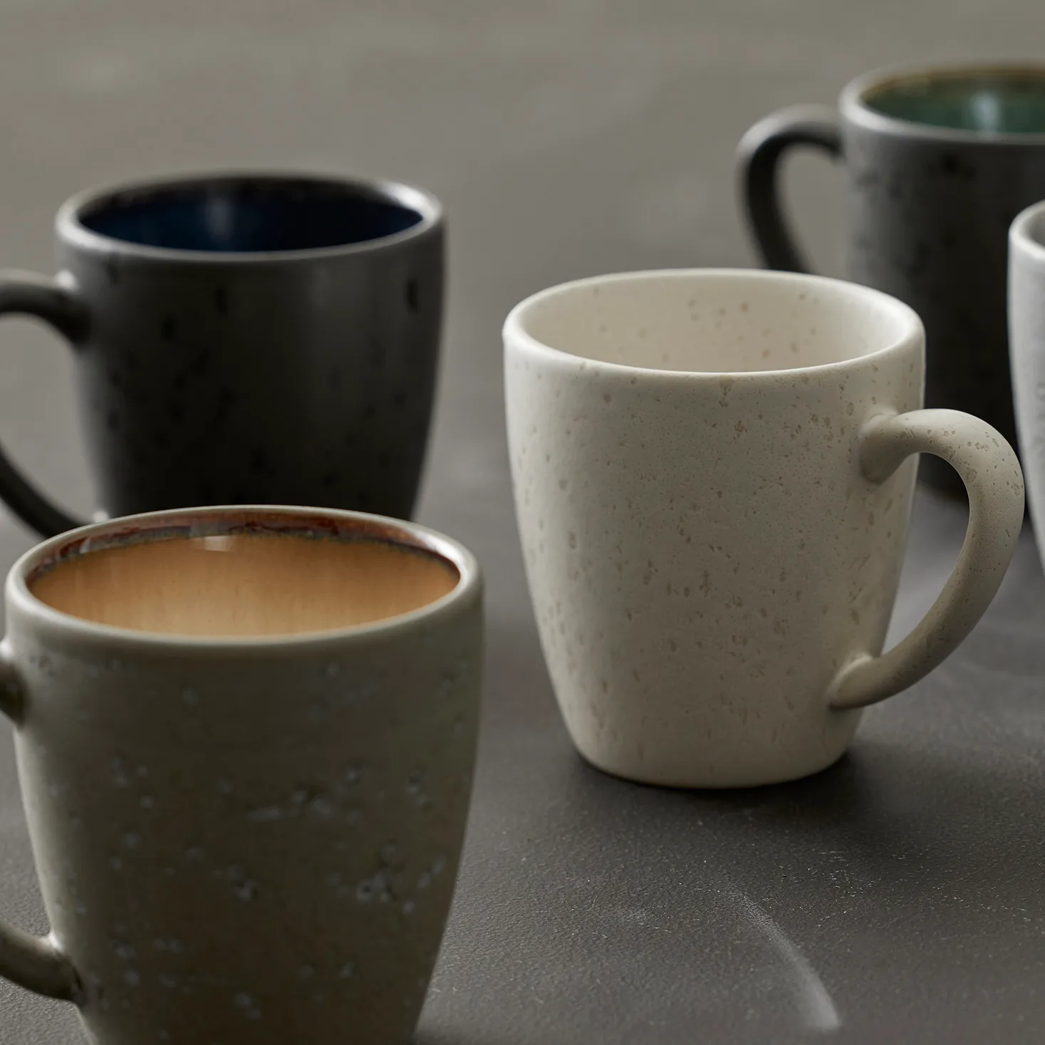 Caneca Bitz 19 cl preta, preto-azul escuro Bitz