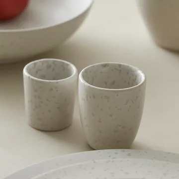 Chávena de expresso Bitz 10 cl mate - branco creme mate - Bitz