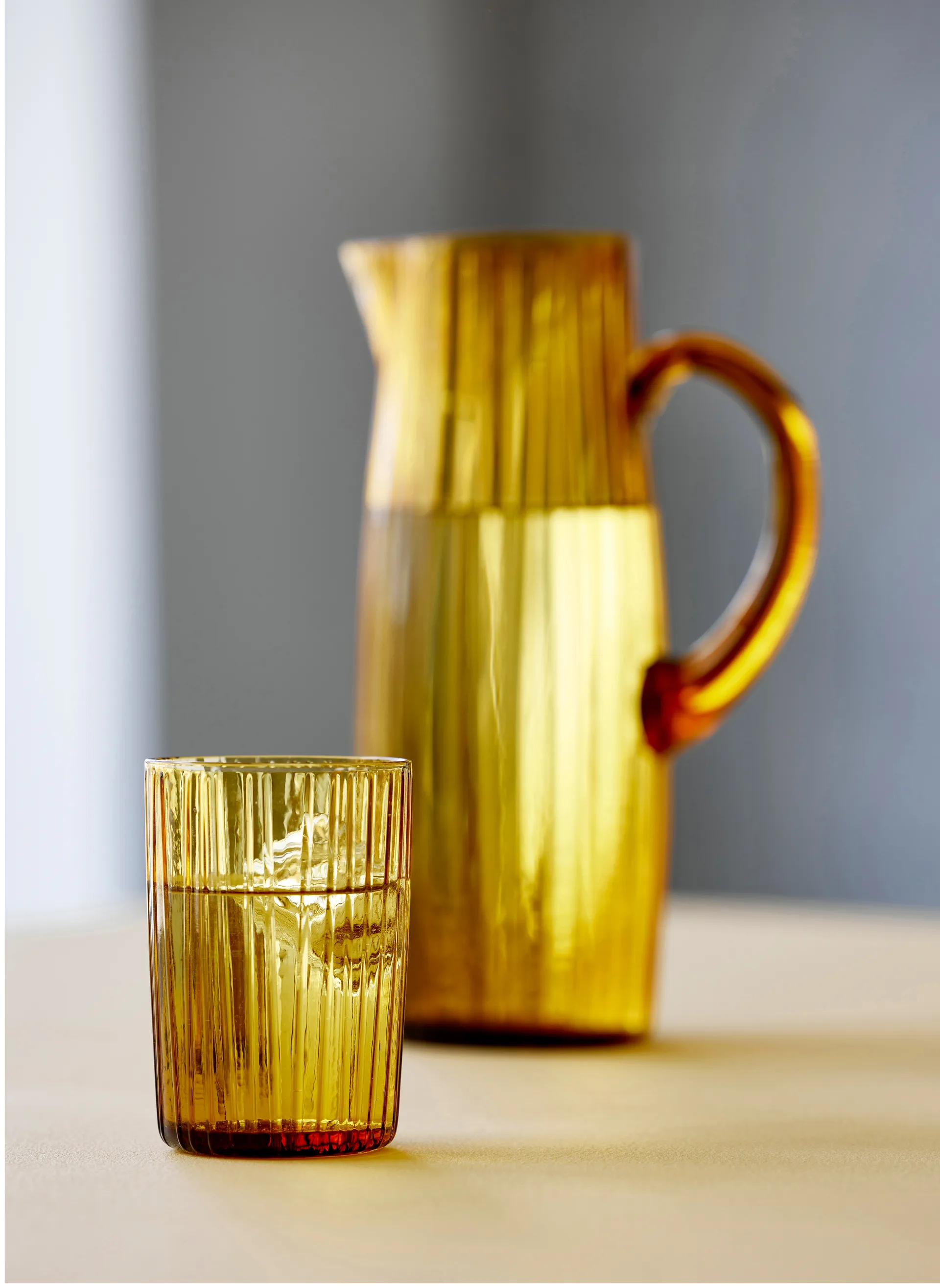 Copo de água Kusintha 28 cl 4-peças , Âmbar Bitz