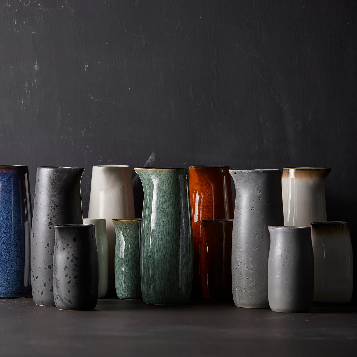 Jarro de leite Bitz 20 cl, Preto-âmbar Bitz