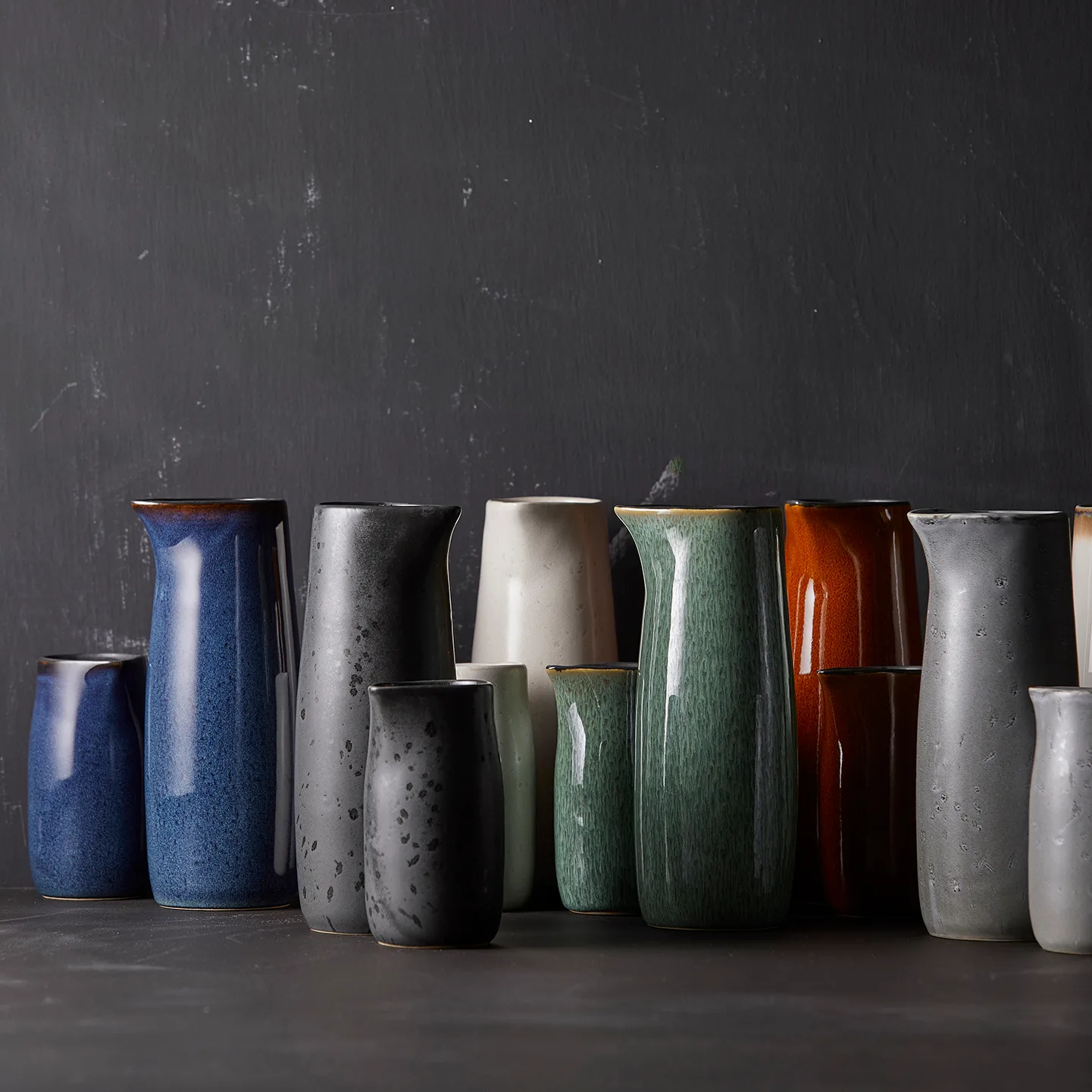 Jarro de leite Bitz 50 cl, azul escuro-preto Bitz