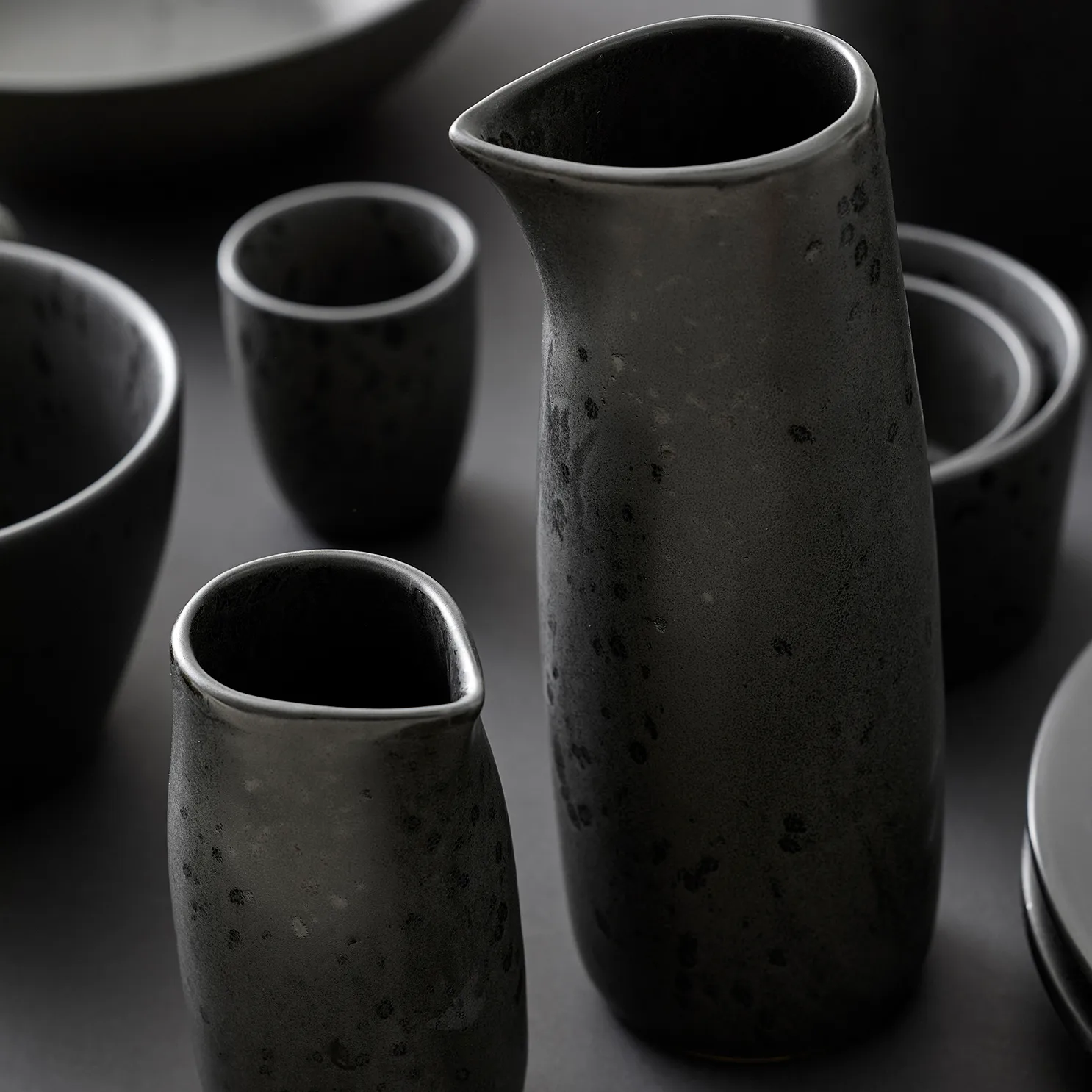 Jarro de leite Bitz 50 cl mate, preto Bitz