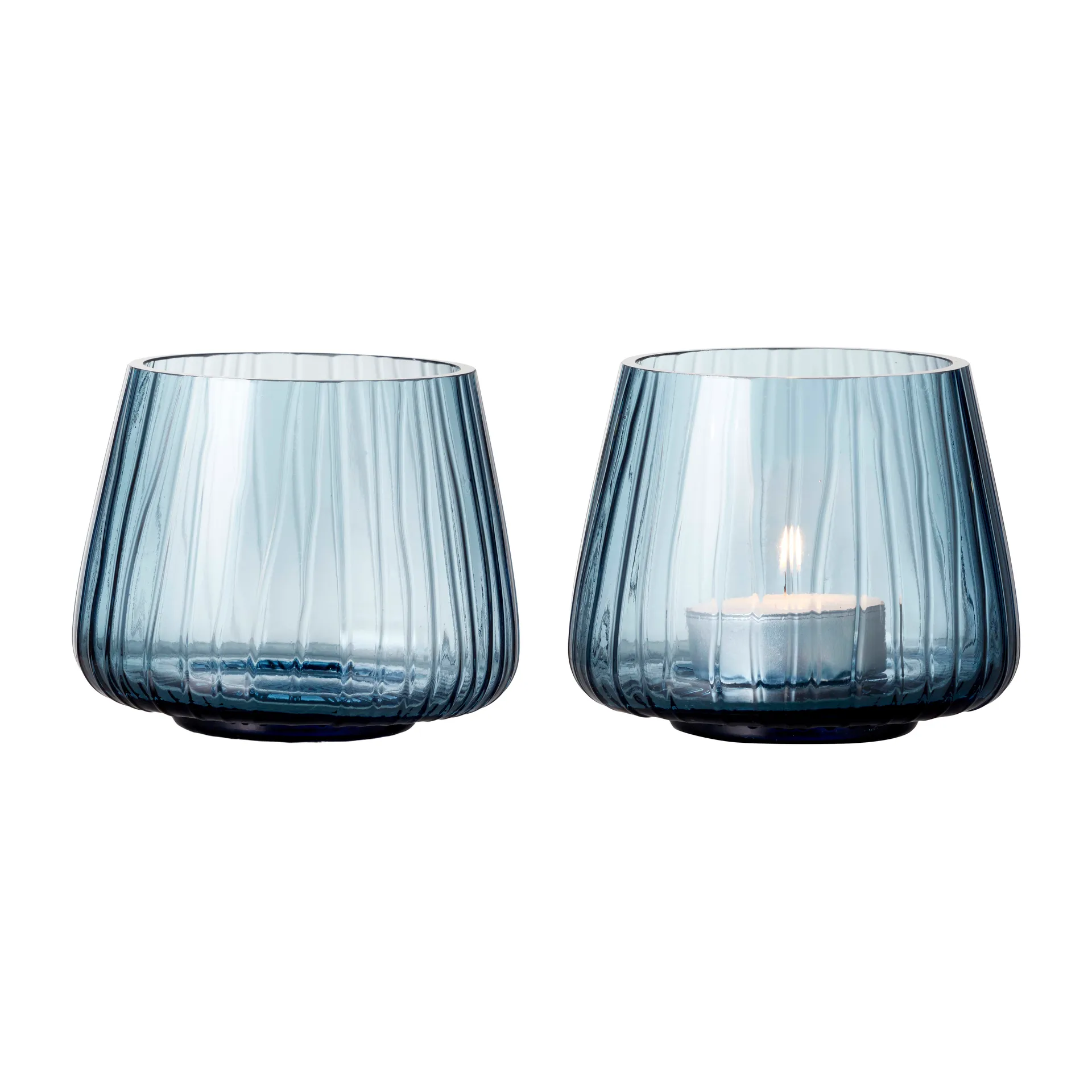 Porta velas 7,5 cm 2-peças Kusintha, Azul  Bitz