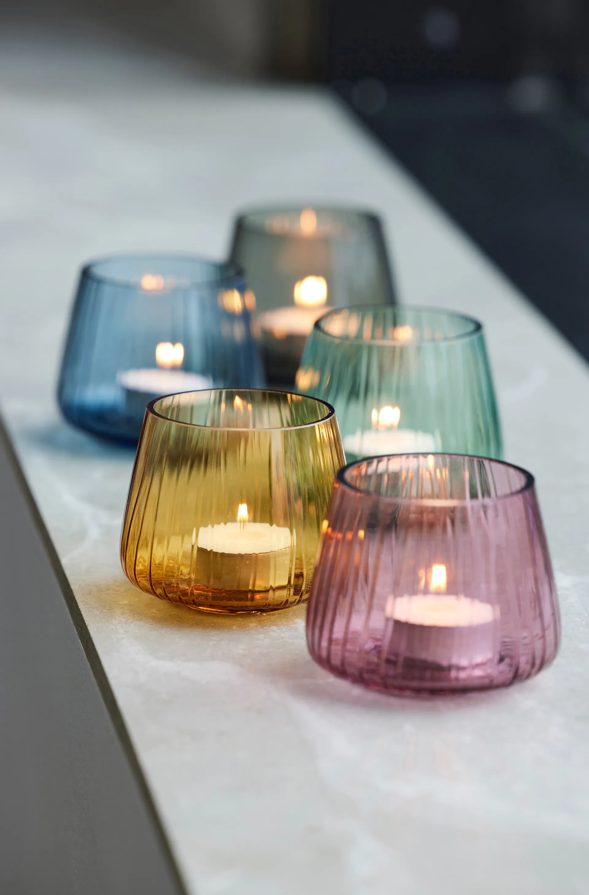 Porta velas 7,5 cm 2-peças Kusintha, Verde Bitz