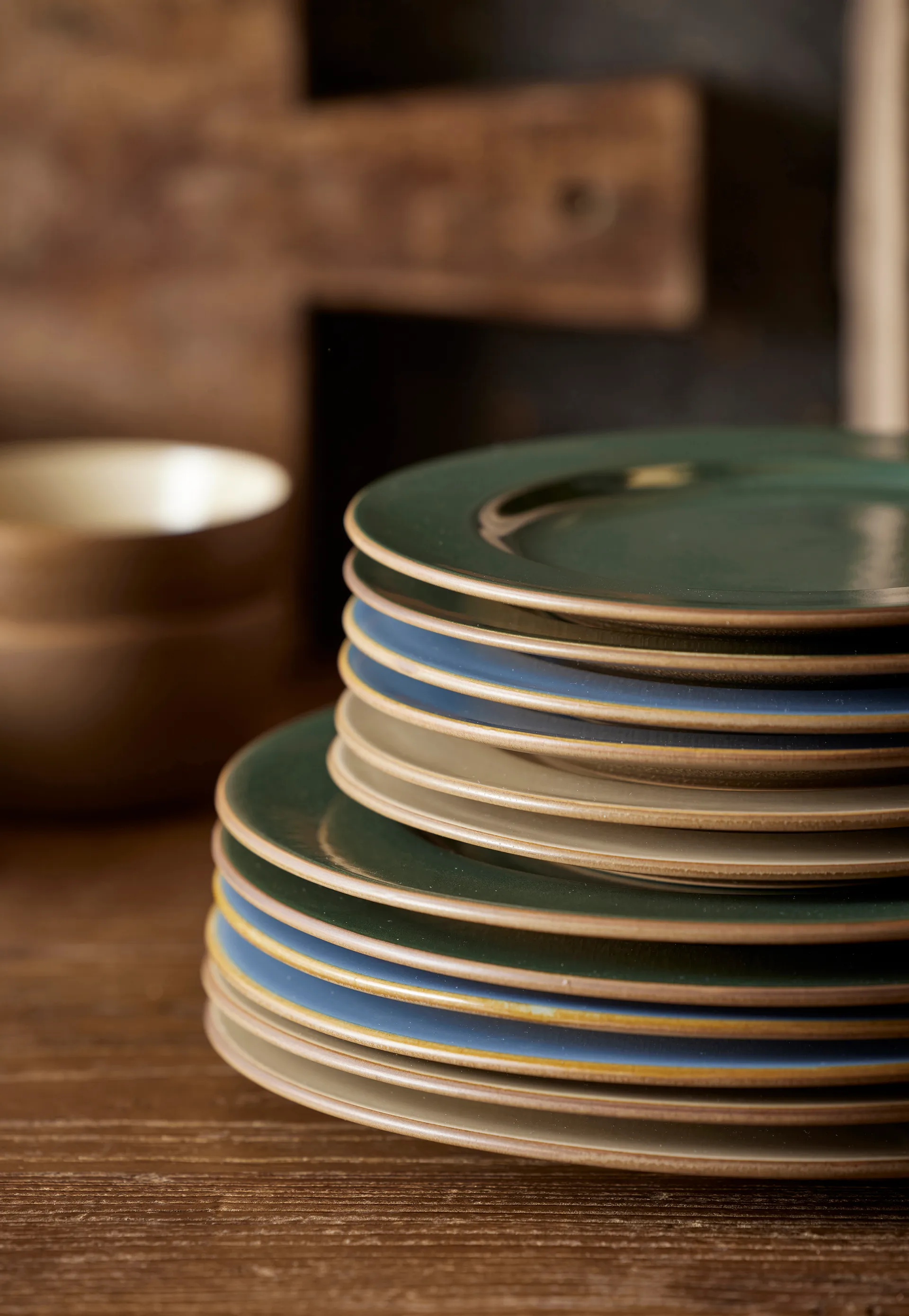 Prato de madeira Bitz Ø27 cm, madeira-forest Bitz