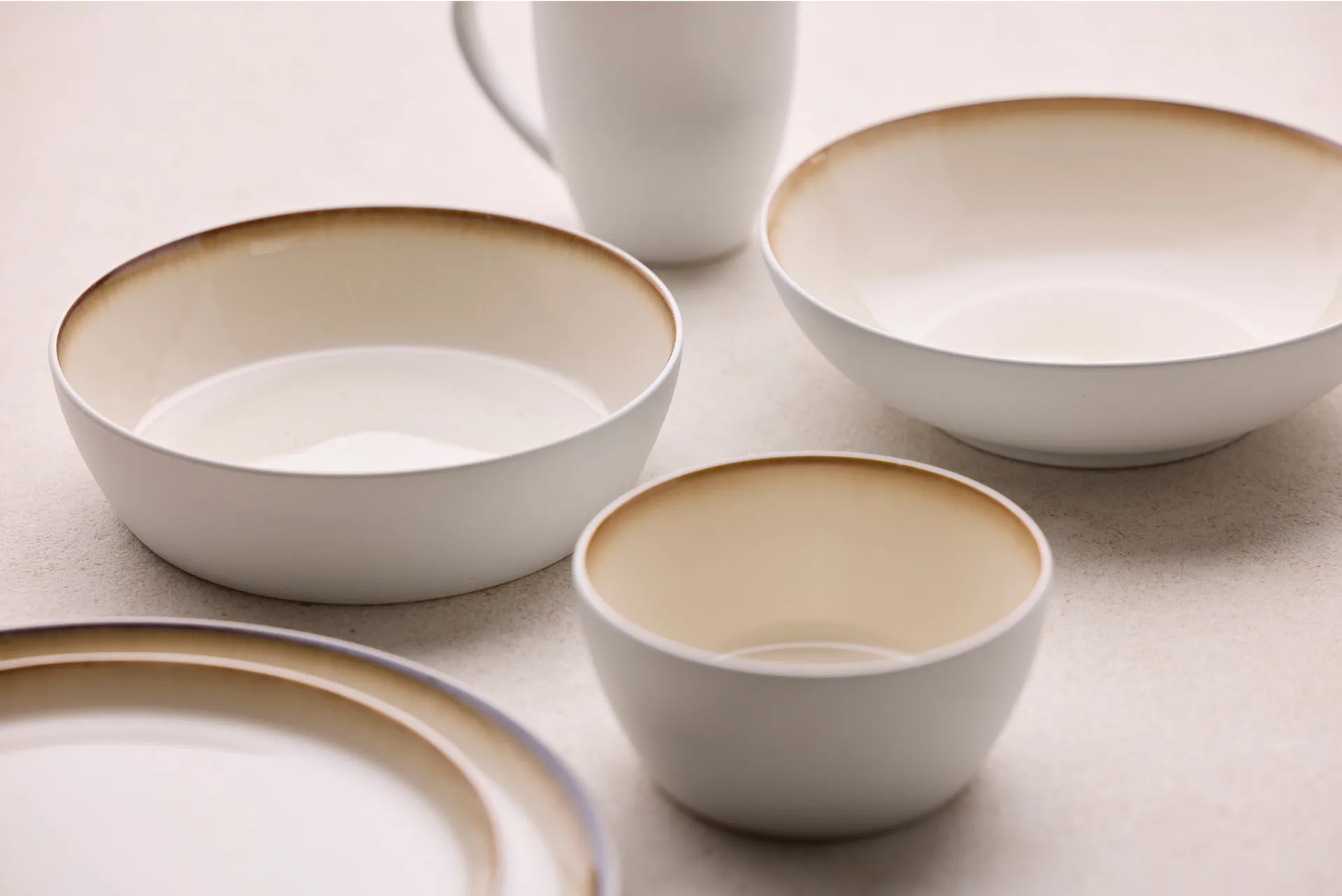 Tigela de sopa Bitz Ø 18 cm, Branco-creme Bitz