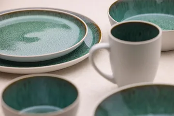 Tigela de sopa Bitz Ø 18 cm - Branco-verde - Bitz