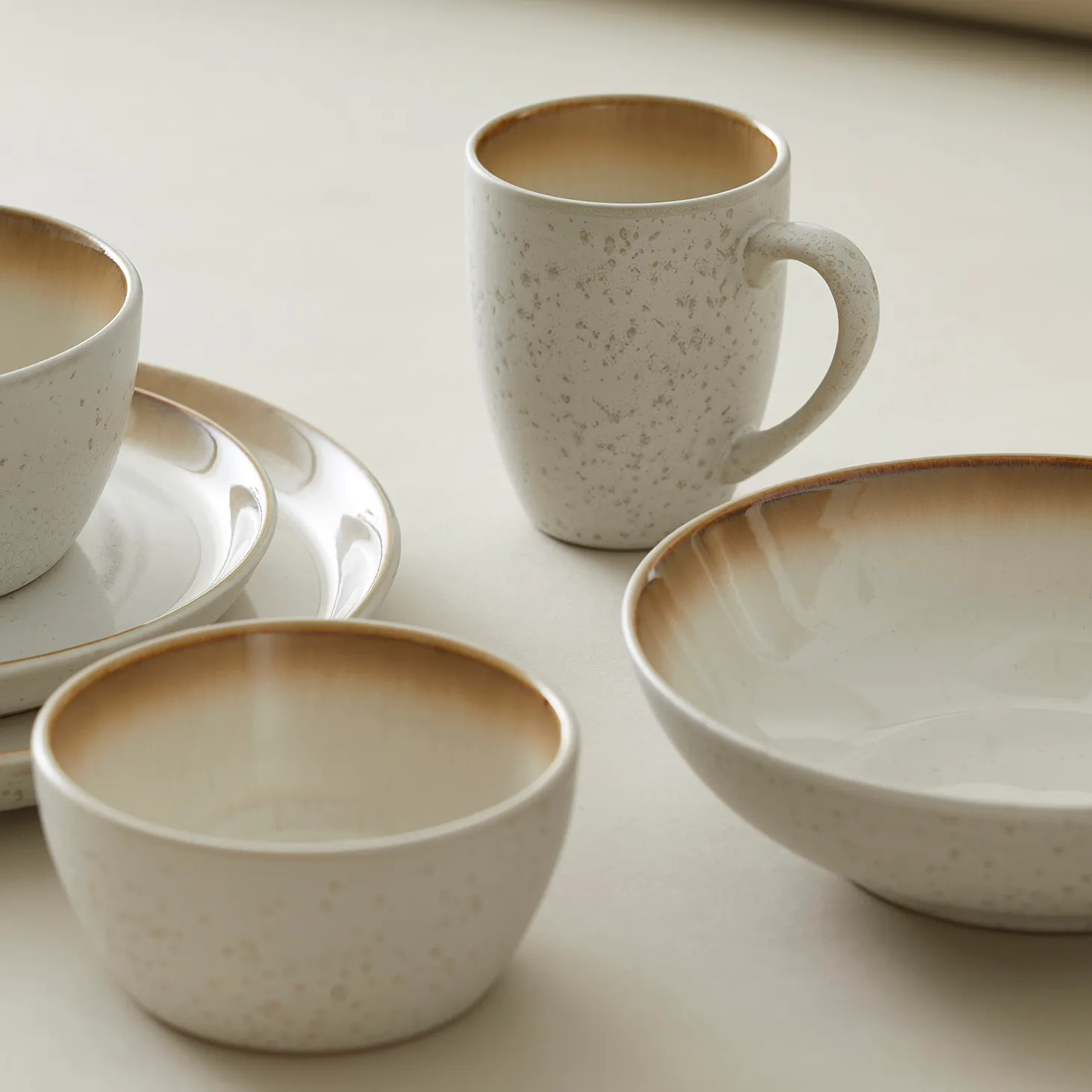 Tigela para massas Bitz Ø20 cm, branco creme-creme Bitz