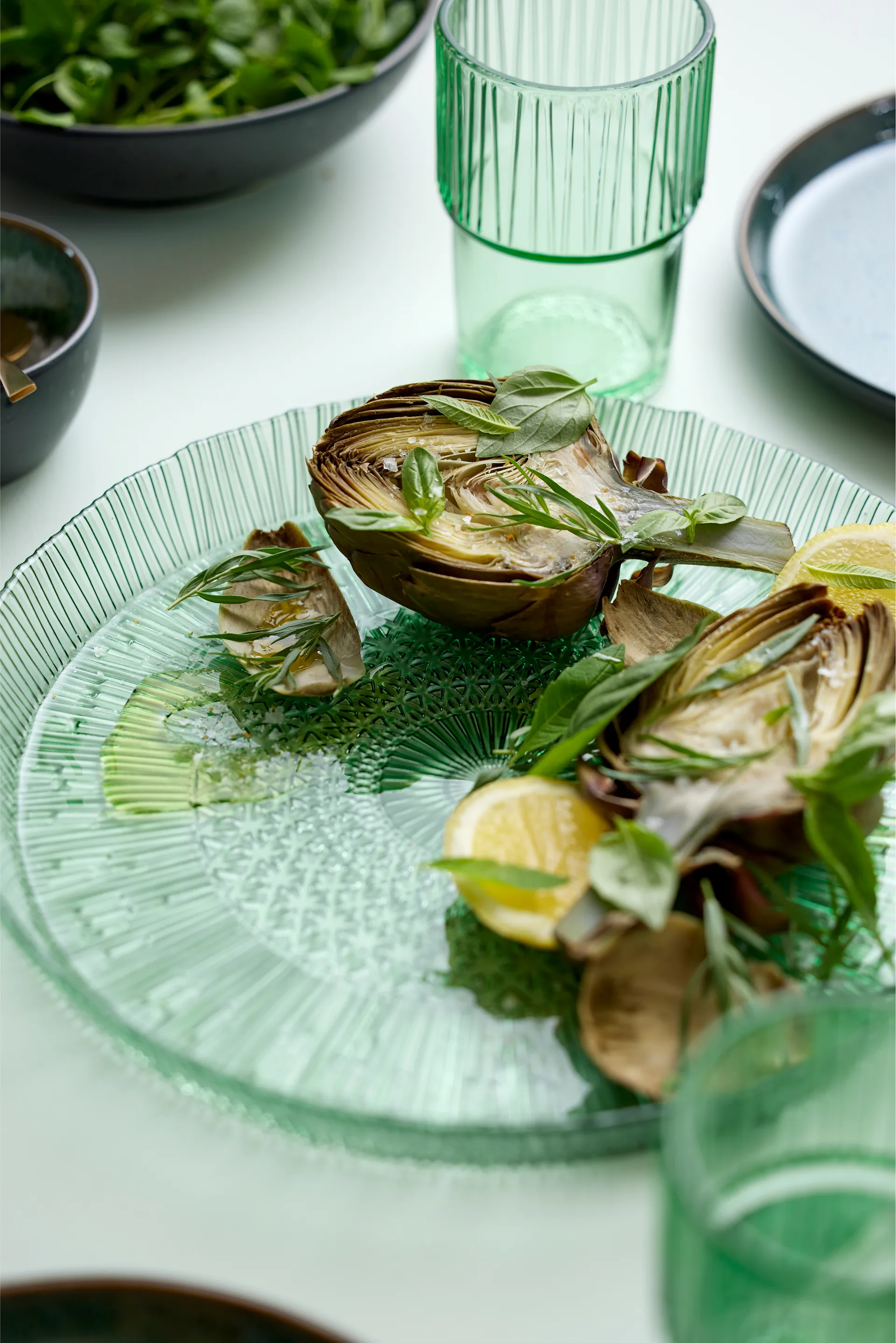 Travessa redonda Kusintha Ø30 cm, Green Bitz