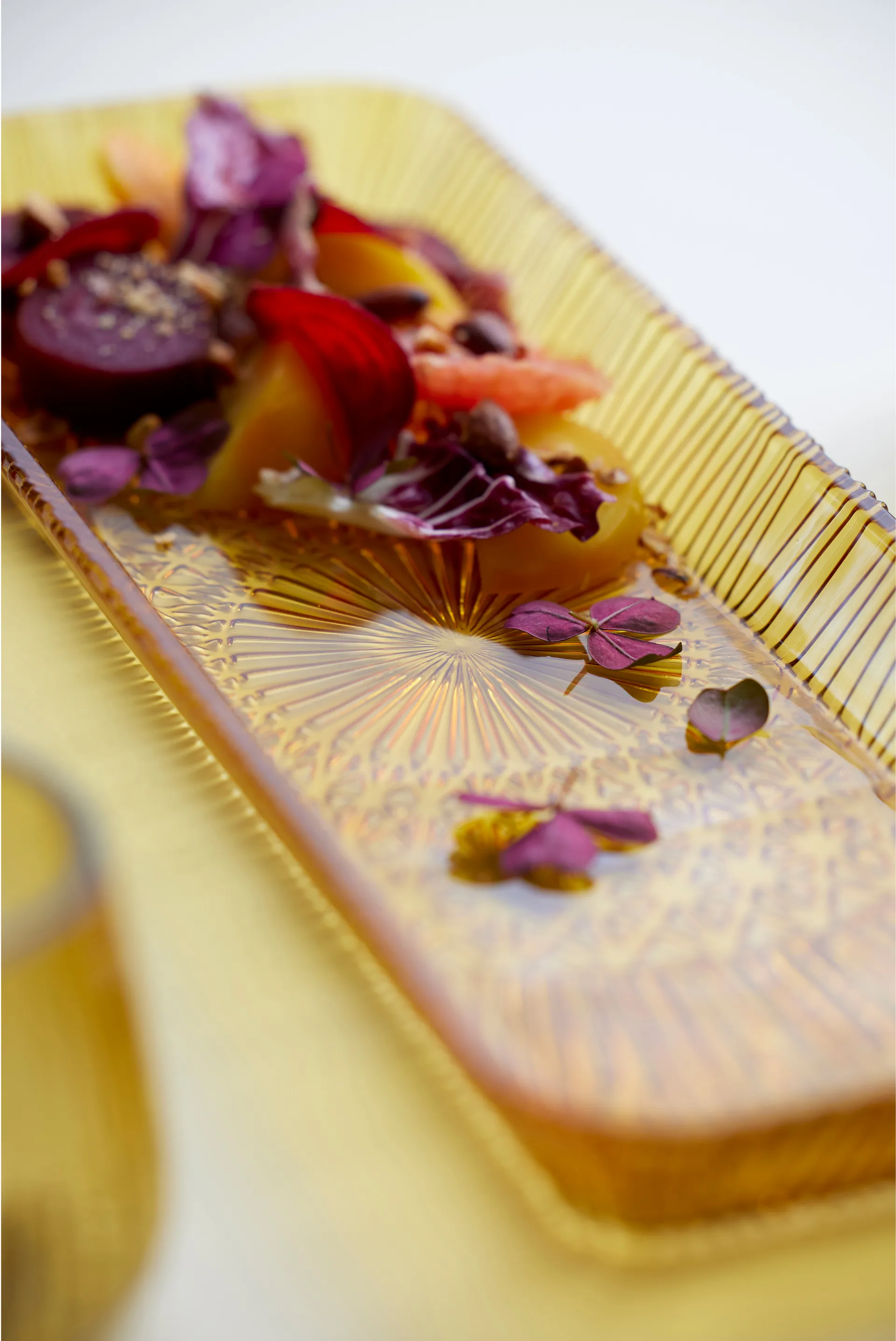 Travessa retangular Kusintha 14x38 cm, Amber Bitz