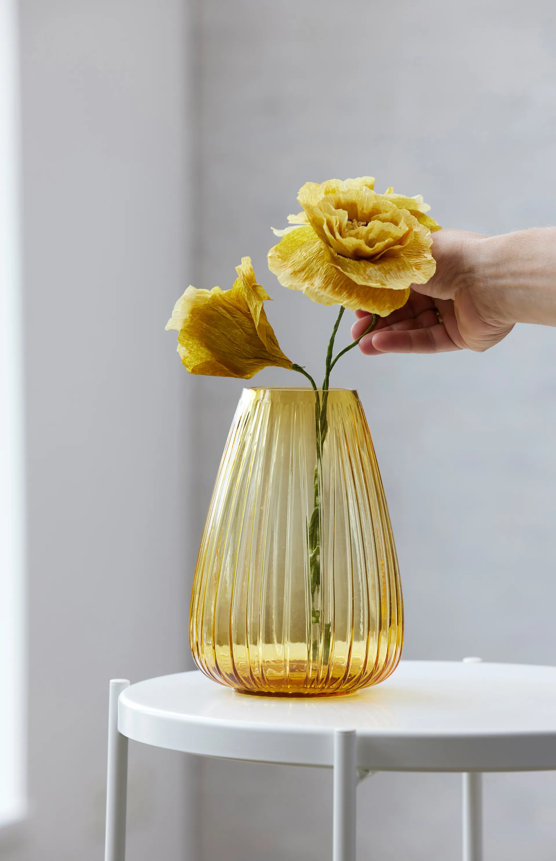 Vaso Kusintha 22 cm, Âmbar Bitz