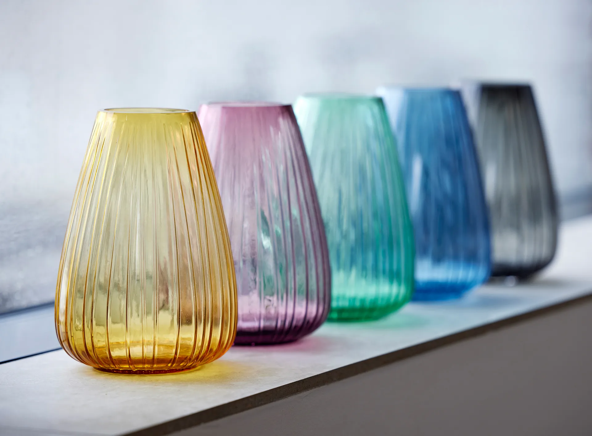 Vaso Kusintha 22 cm, Azul  Bitz