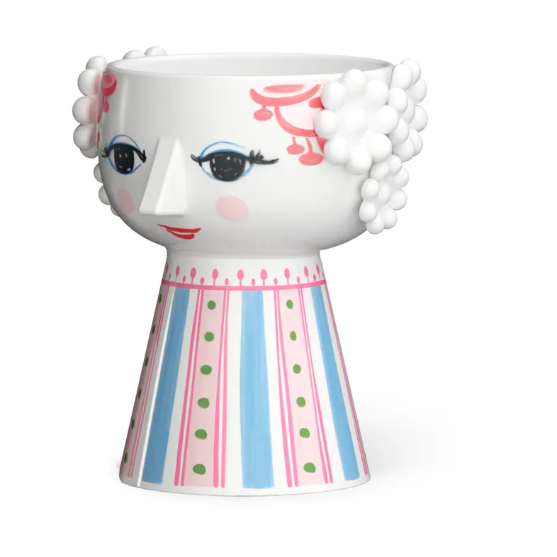 Castiçal Eva 9,5 cm, Rosa Bjørn Wiinblad