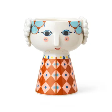 Castiçal Eva 9,5 cm - vermelho - Bjørn Wiinblad