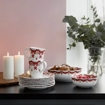 Prato de natal Bjørn Wiinblad Ø 20 cm - Vermelho  - Bjørn Wiinblad