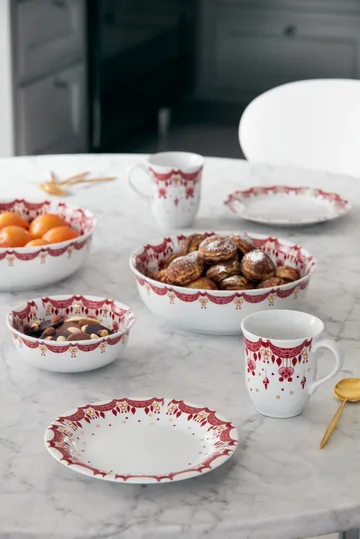 Prato de natal Bjørn Wiinblad Ø 20 cm - Vermelho  - Bjørn Wiinblad