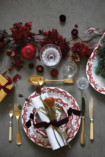 Tabuleiro vermelho Guirlande 39x23.5 - Vermelho - Bjørn Wiinblad