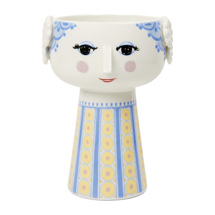 Vaso Eva 18,5 cm - Azul-azul - Bjørn Wiinblad