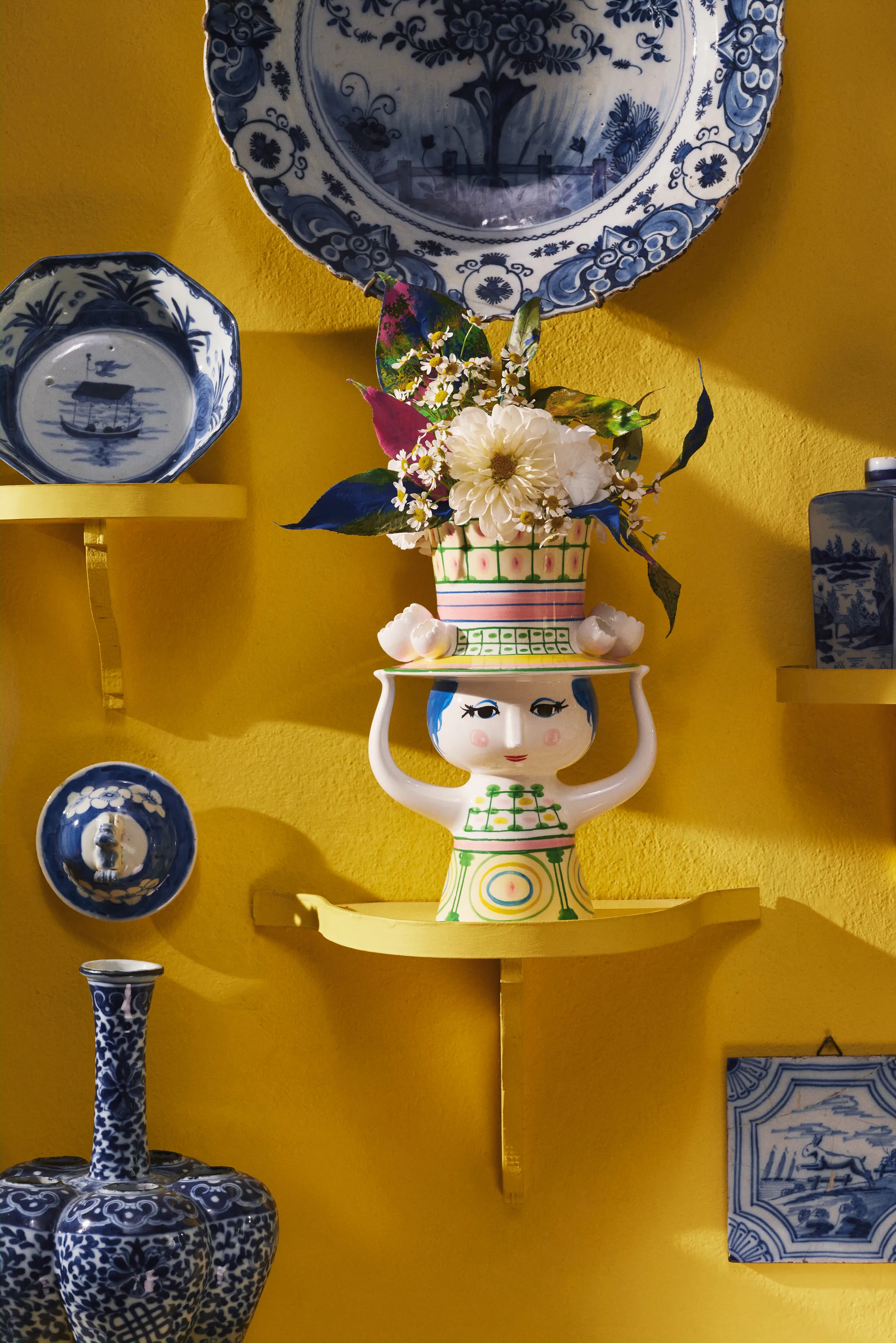 Vaso Lady with Hat H24,5 cm, Verde Bjørn Wiinblad