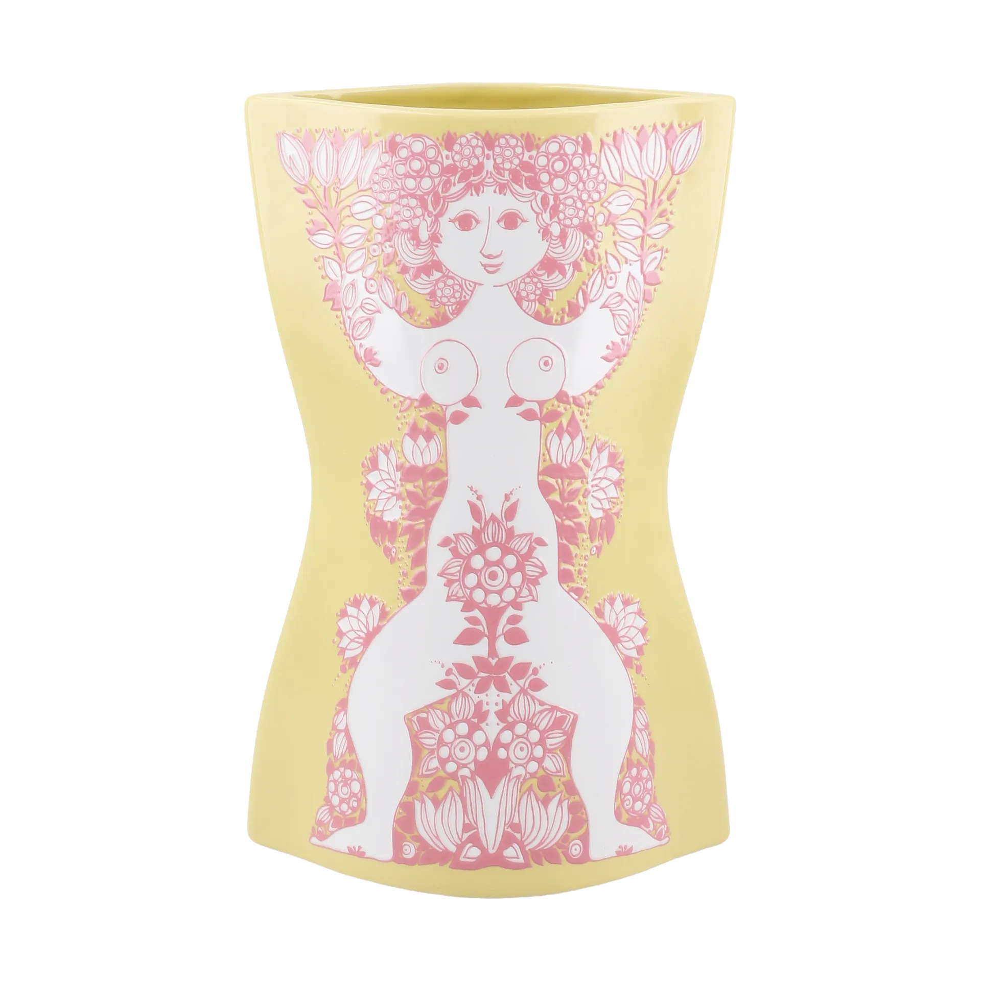 Vaso Nina, Amarelo-rosa, 22 cm Bjørn Wiinblad