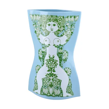 Vaso Nina - Azul-claro-verde, 28,5 cm - Bjørn Wiinblad