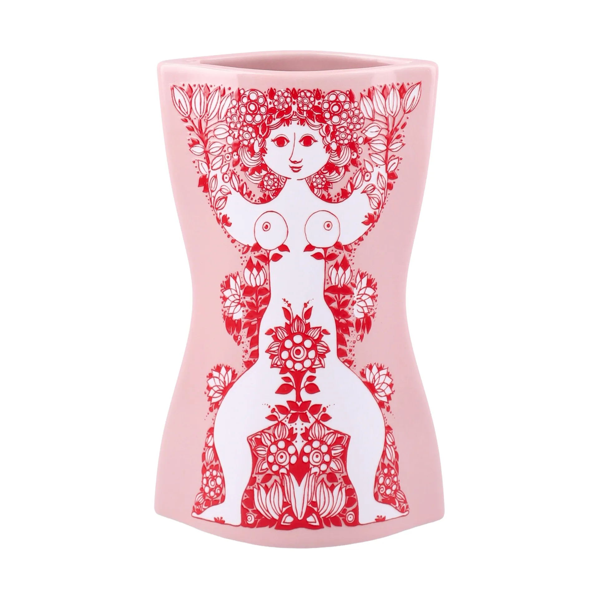 Vaso Nina, Rosa-vermelho, 16,5 cm Bjørn Wiinblad