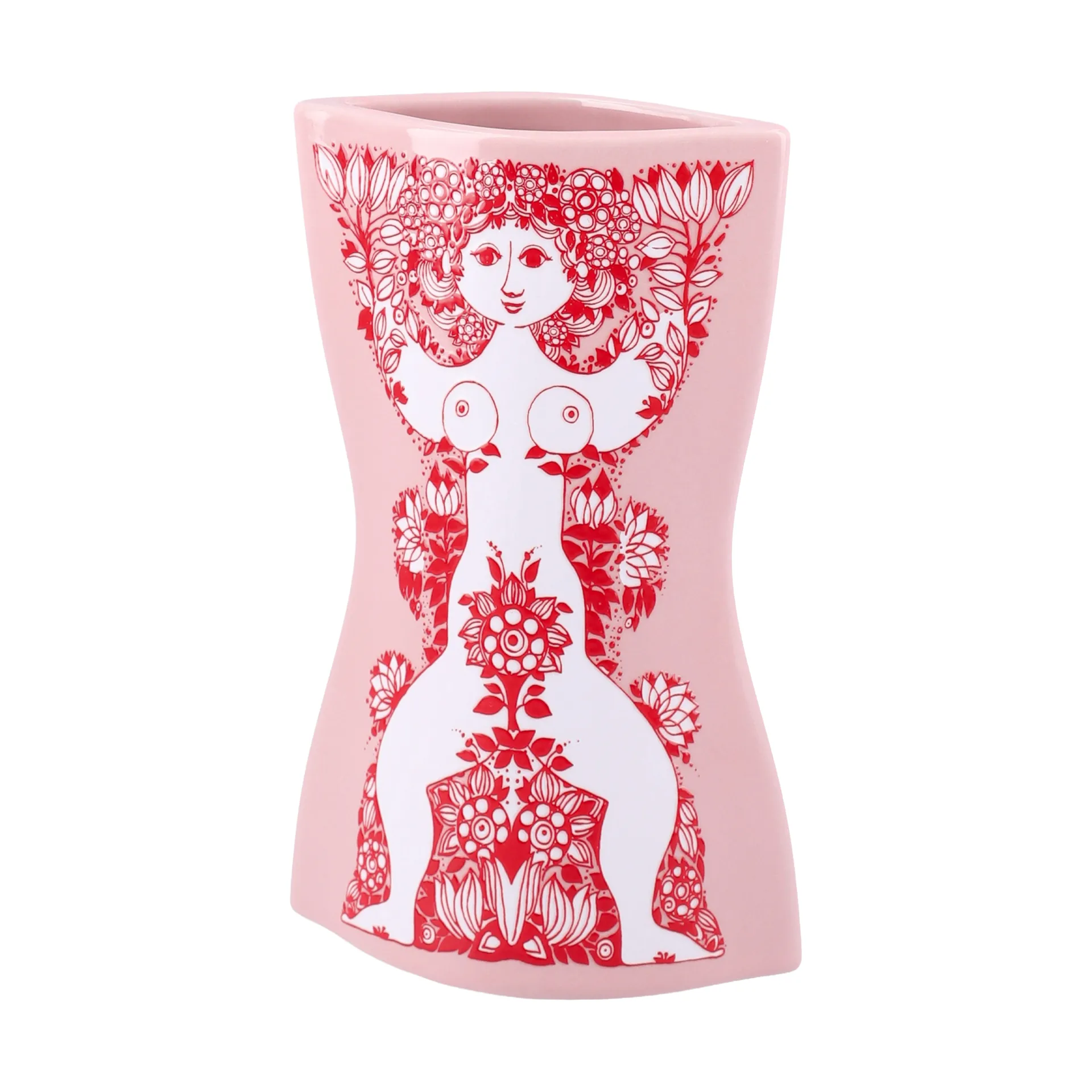 Vaso Nina, Rosa-vermelho, 16,5 cm Bjørn Wiinblad