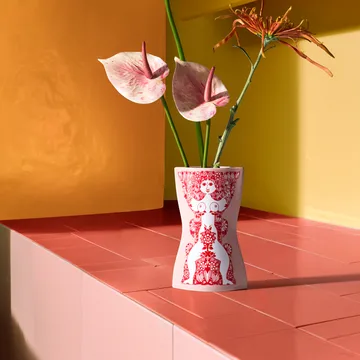 Vaso Nina - Rosa-vermelho, 16,5 cm - Bjørn Wiinblad