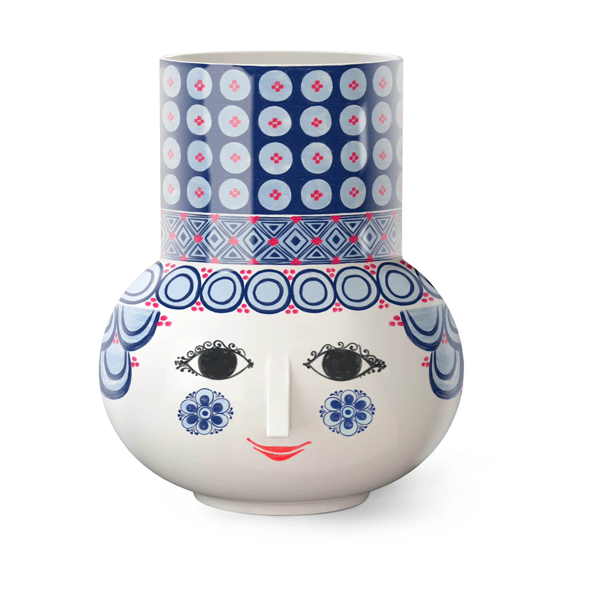 Vaso Olga 20 cm, Azul Bjørn Wiinblad