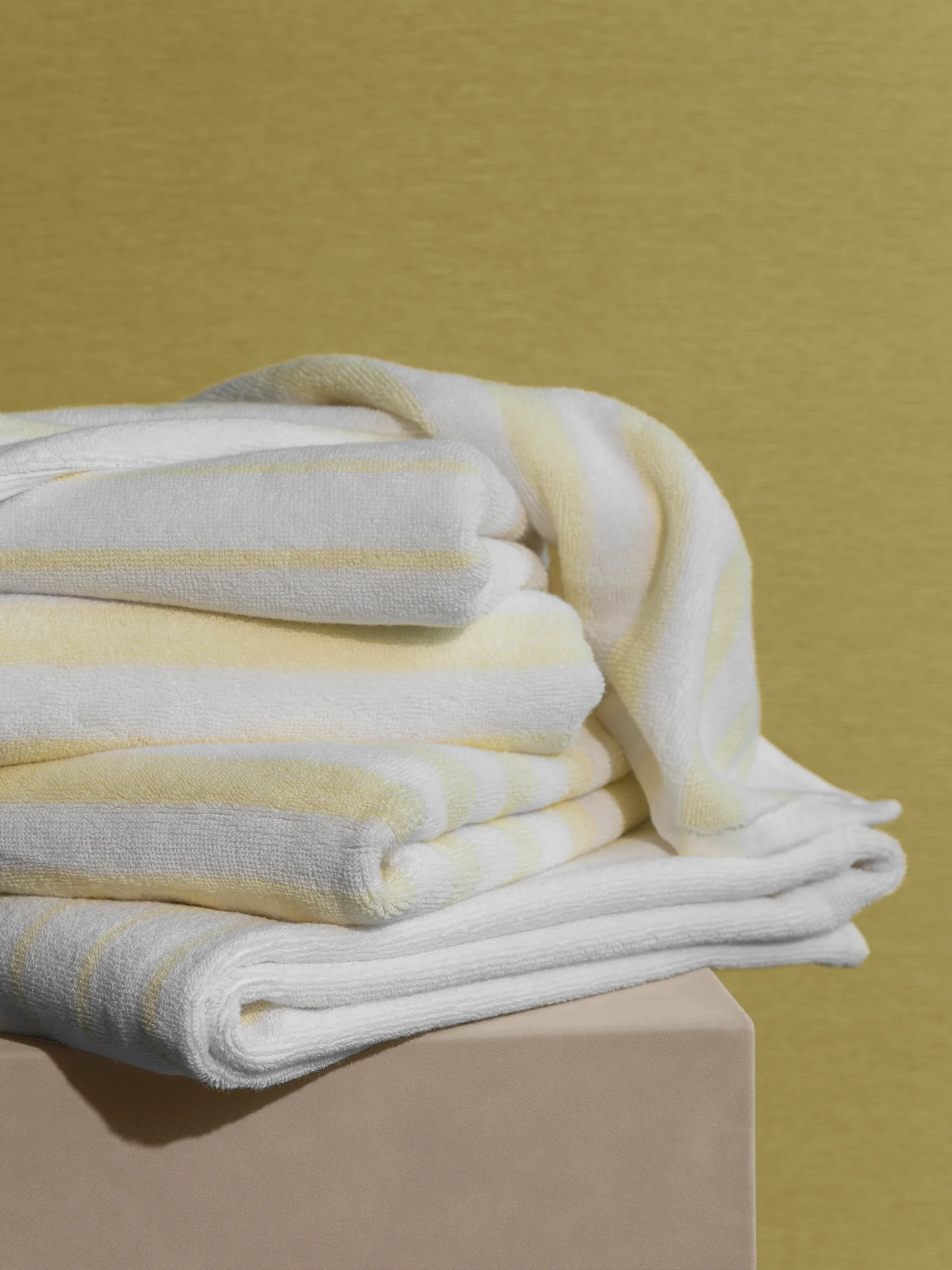 Arto toalha, Pack de 2, branco-amarelo transparente, 30x50 cm blomus