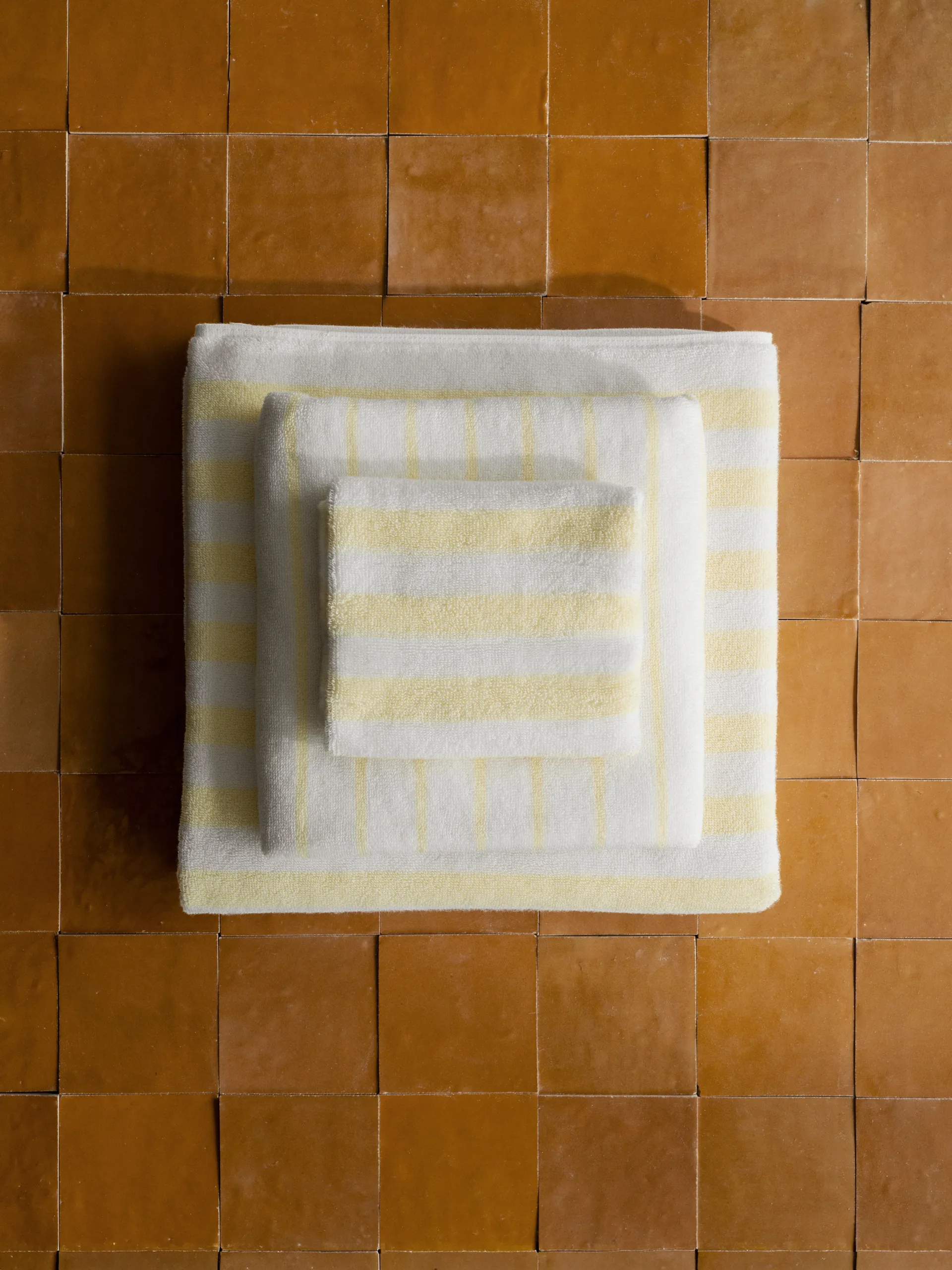 Arto toalha, Pack de 2, branco-amarelo transparente, 30x50 cm blomus