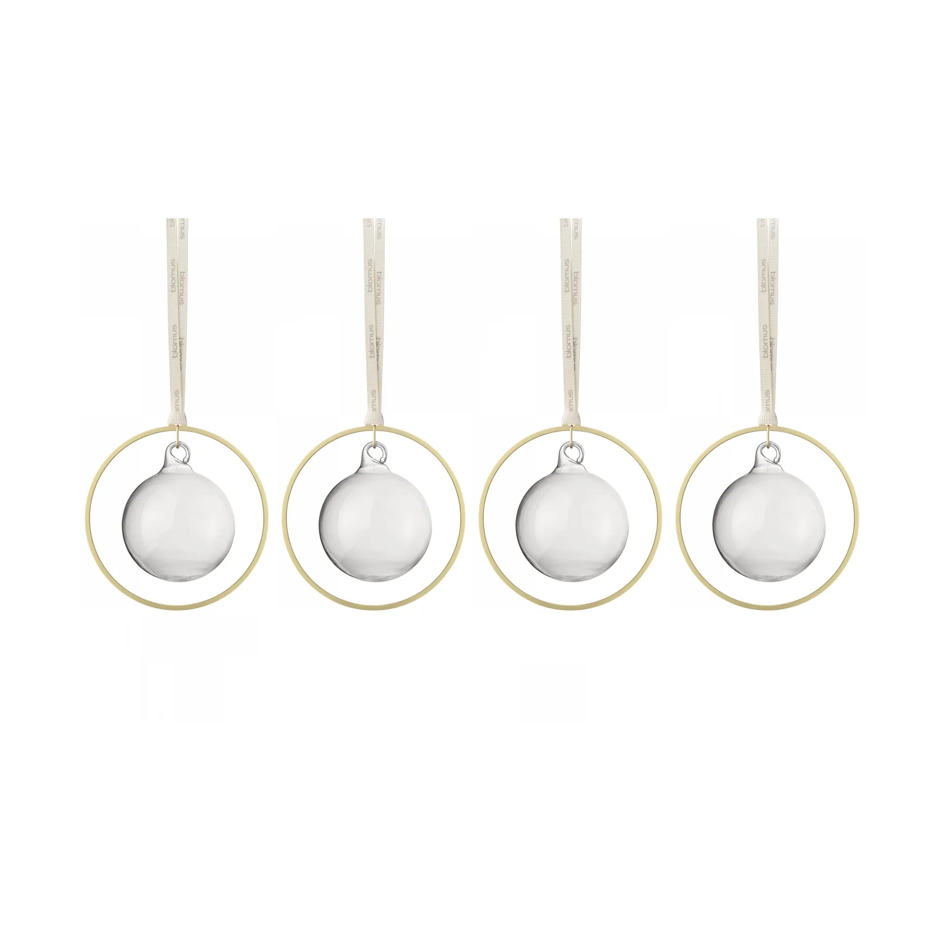 Bola de Natal KITAI 8,5 cm 4-unidades, Clear blomus