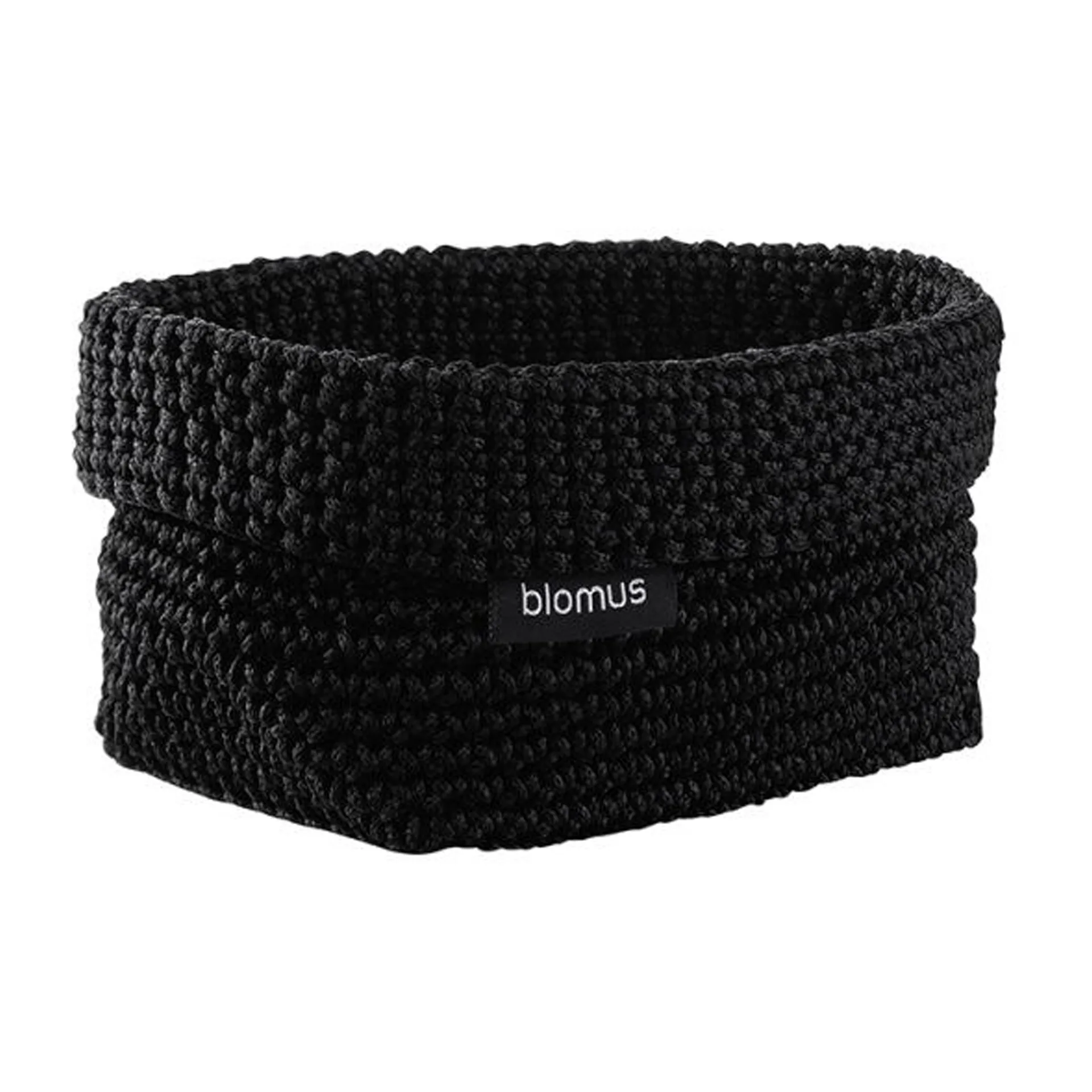 Cesta têxtil Tela M 10x15 cm, Preto blomus