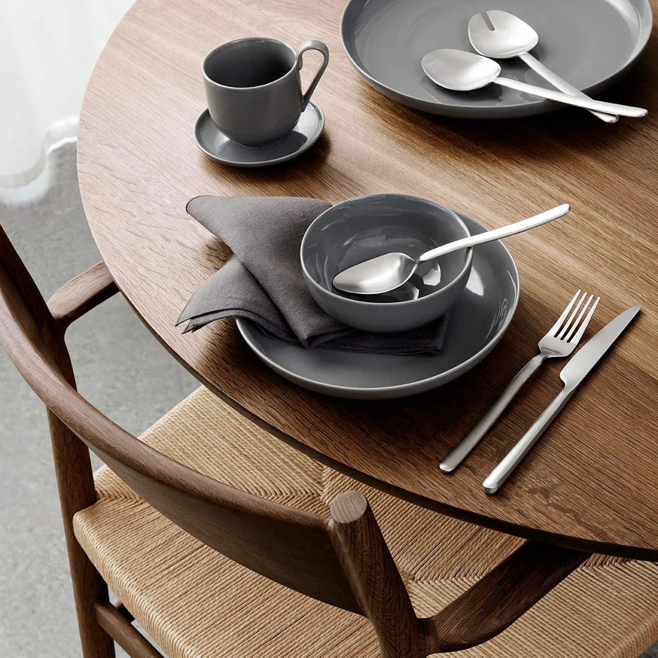 Chávena de café com pires Ro, 2 un., Sharkskin blomus