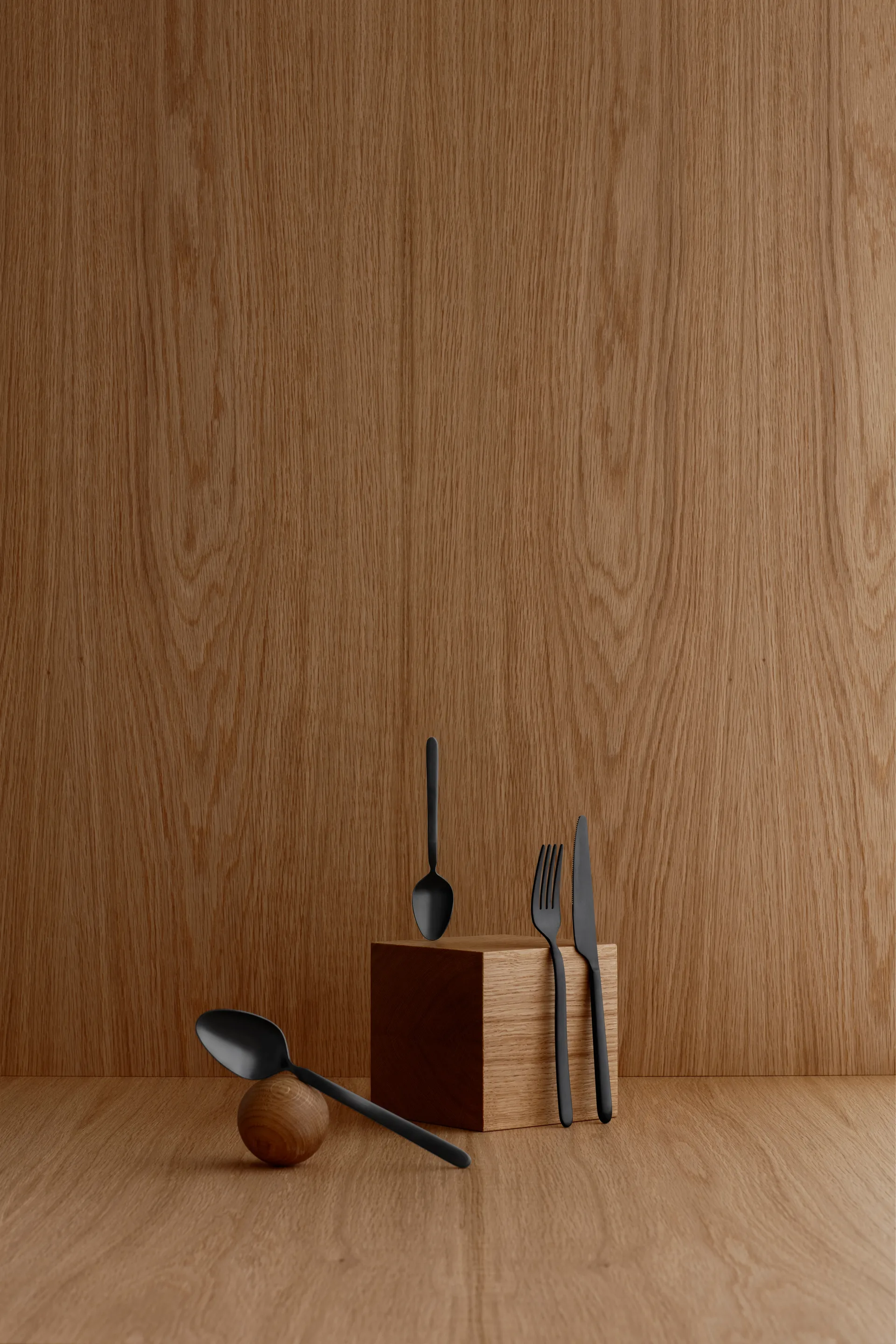 Colher de sopa Stella, Preto blomus