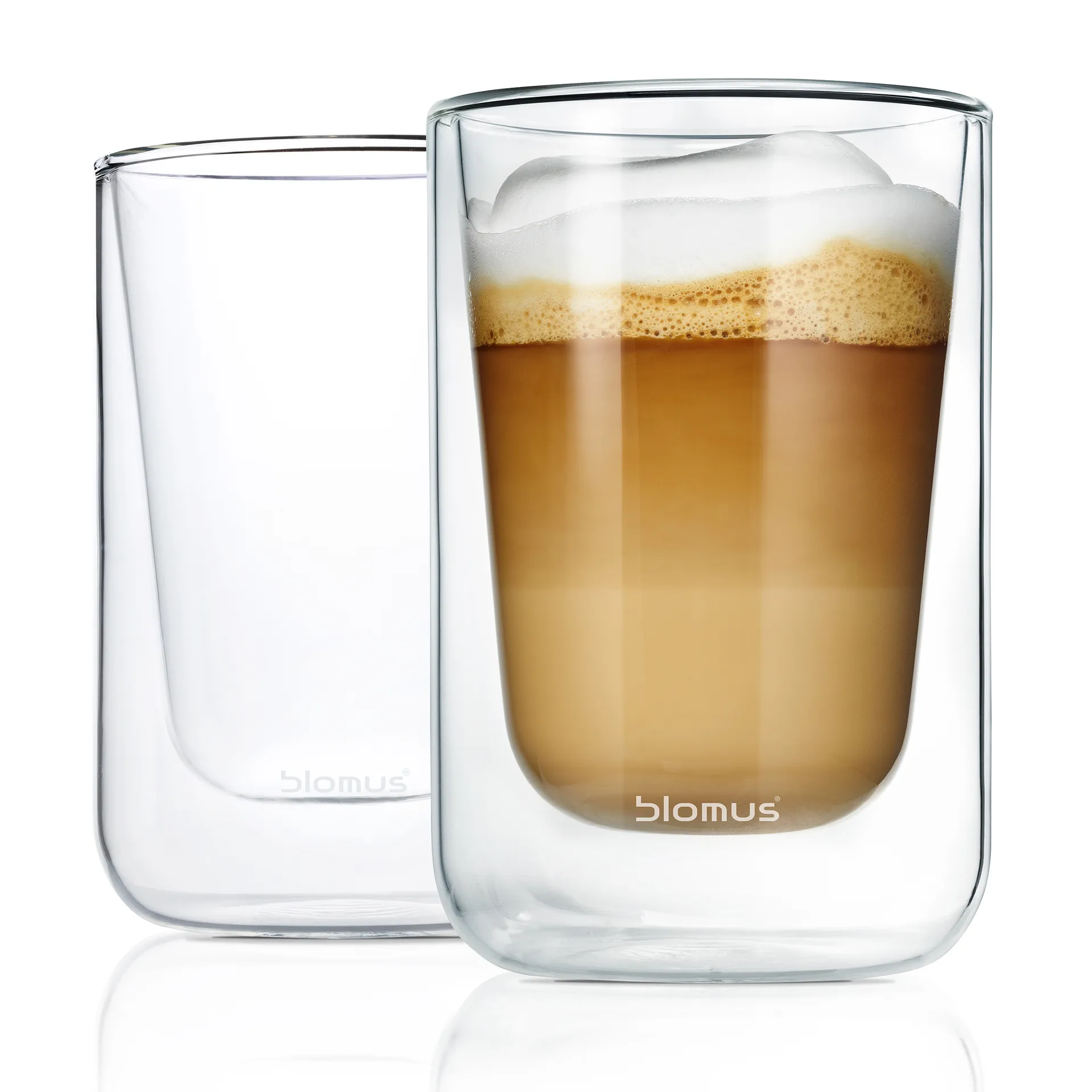 Copo térmico para cappuccino Nero, 2 un., Clear blomus