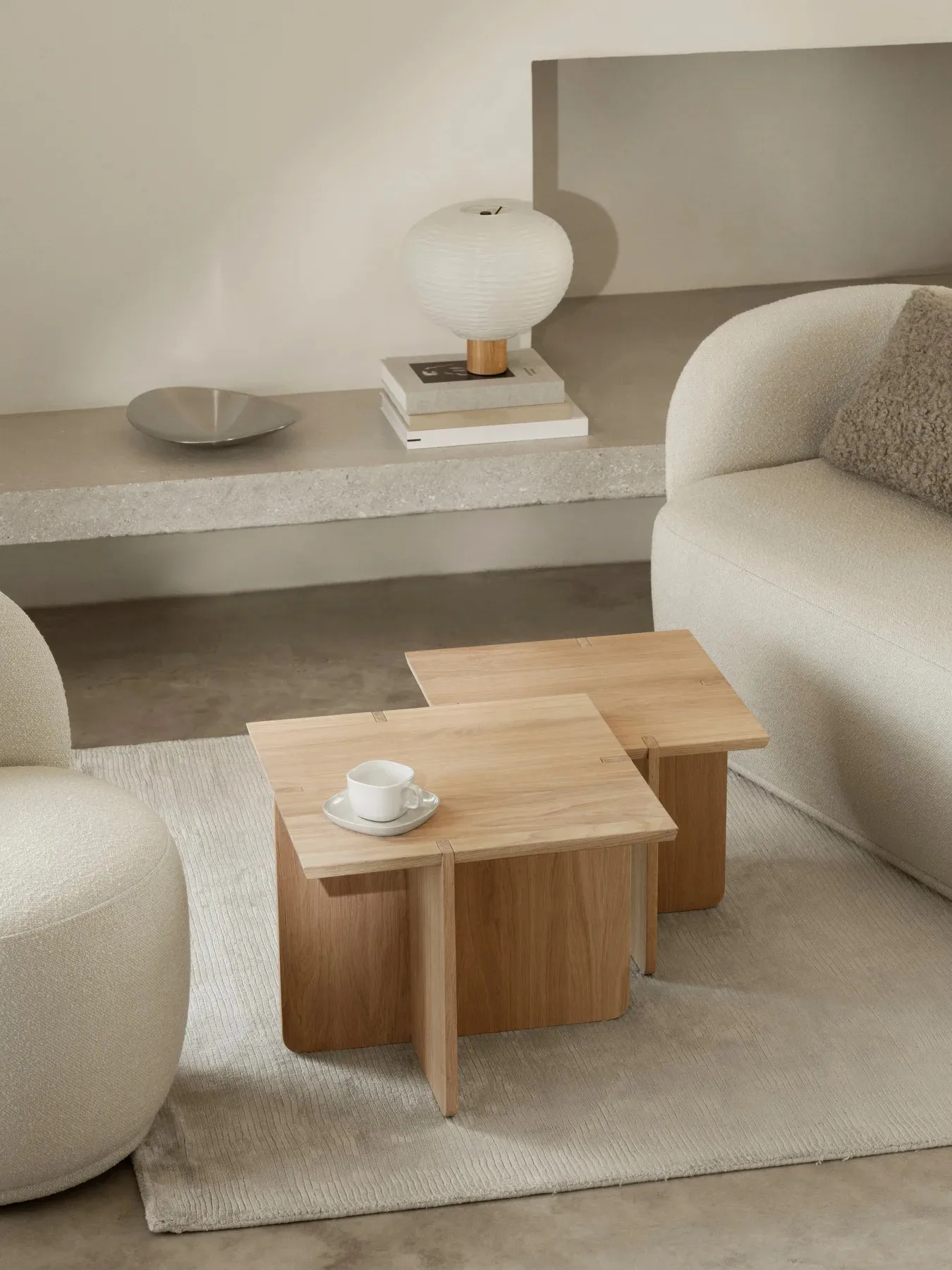 Kami candeeiro de mesa, Carvalho, Ø32 cm blomus