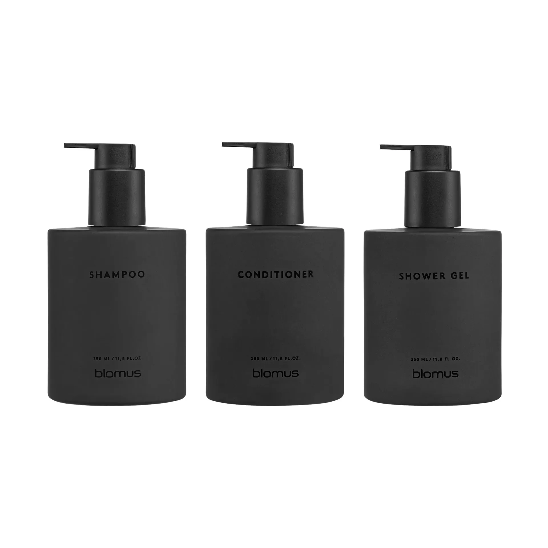 Kirei garrafas de vidro incl. suporte de parede, pack de 3, Smoke, montado por colagem blomus