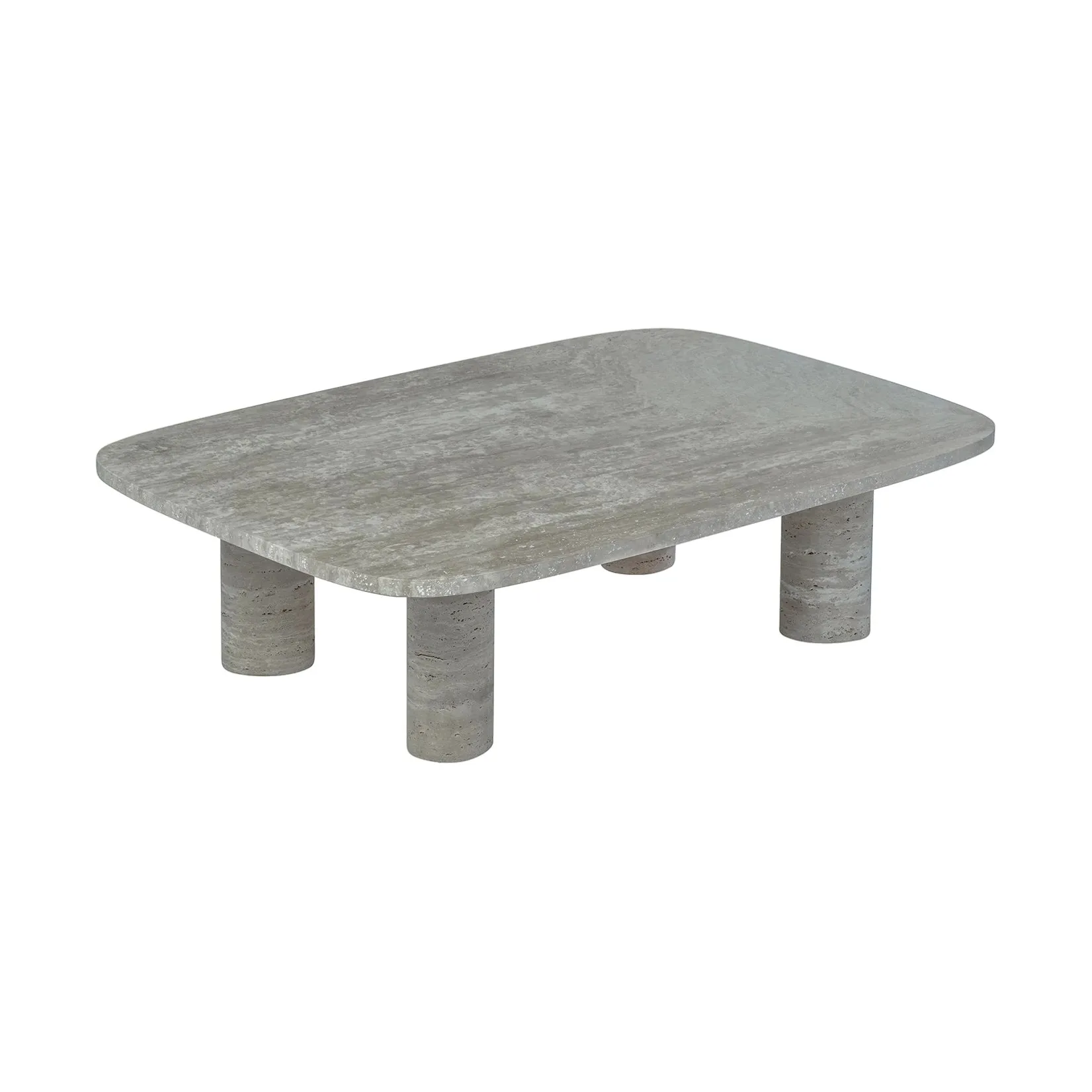 Mesa de centro Volos L 100x70 cm, Silver Travertine blomus