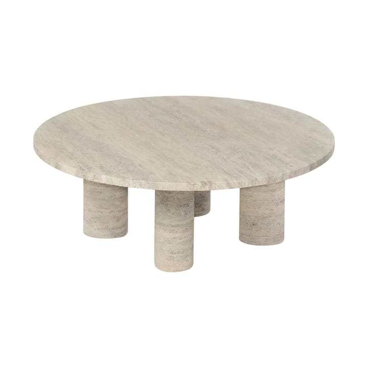 Mesa de centro Volos L Ø75 cm - Travertine - Blomus