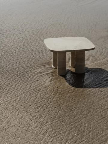 Mesa lateral Volos S 52x52 cm - Travertine - Blomus