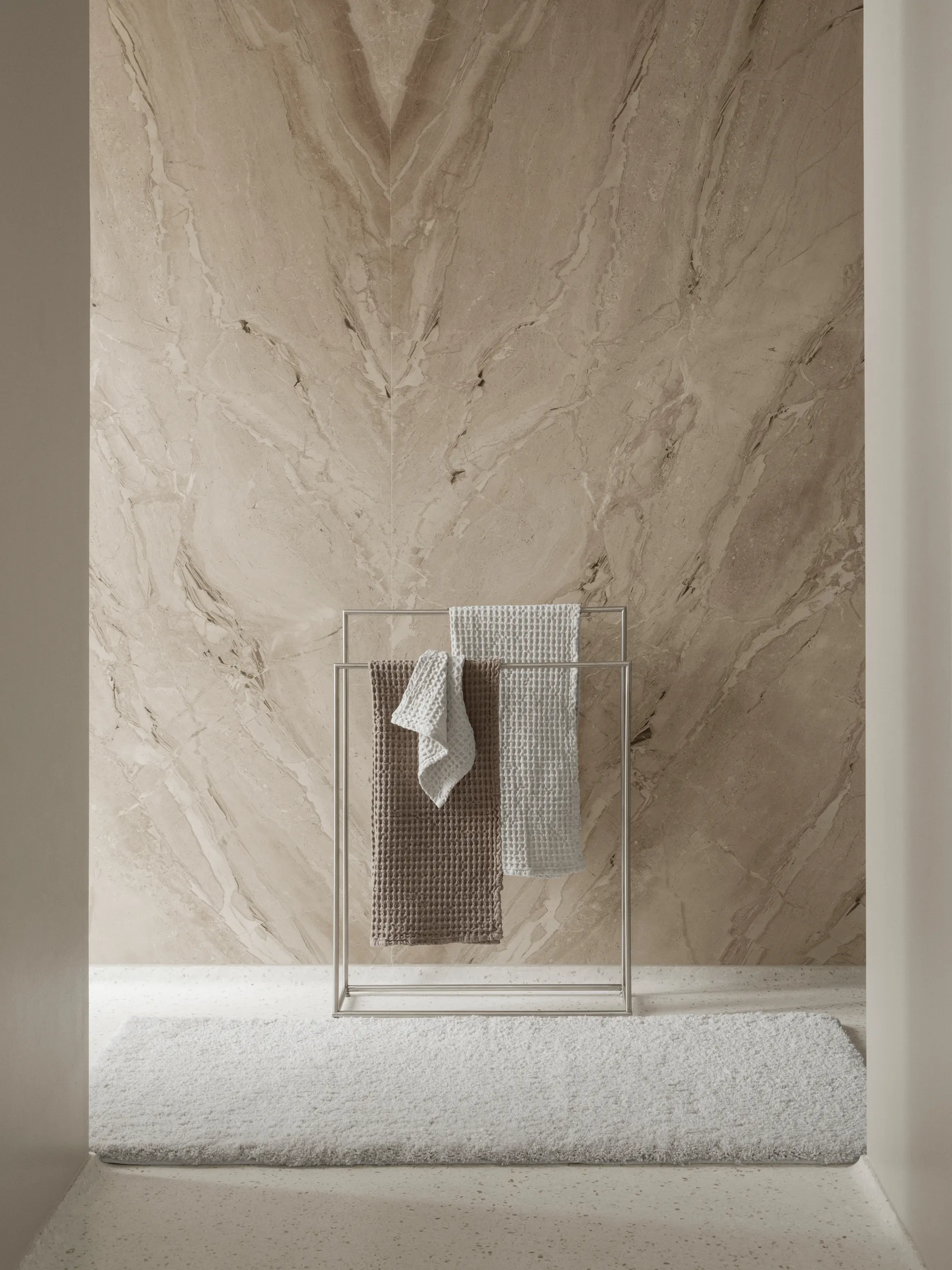 Modo cabide de toalha, Aço inoxidável mate, 86x60x18,5 cm blomus