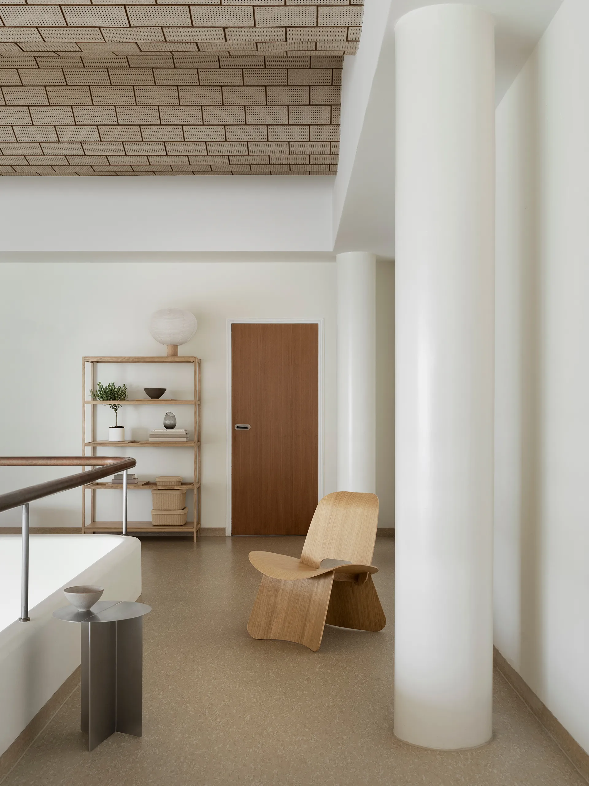 Nagomi cadeira, Contraplacado oleado blomus