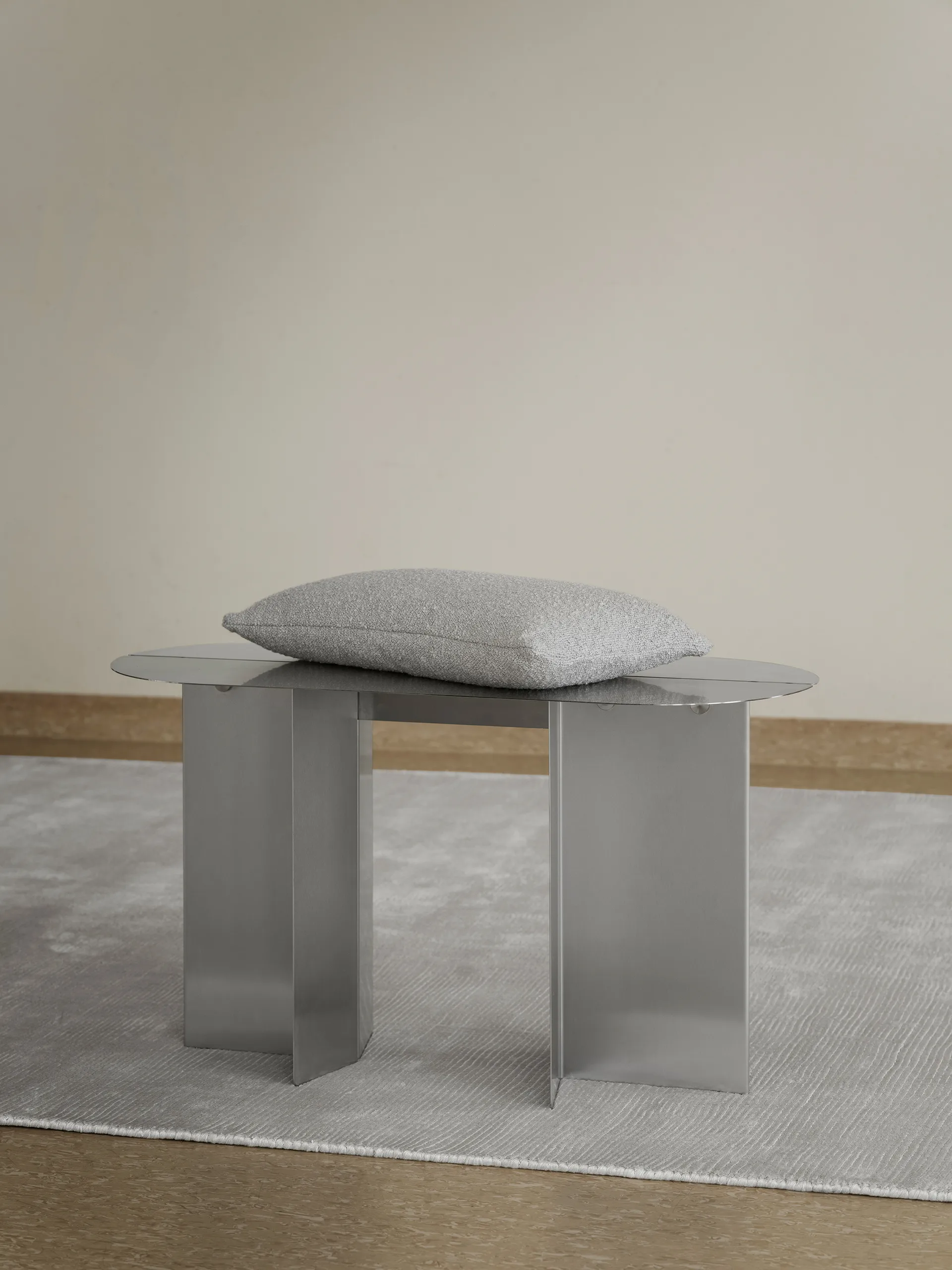 ORU banco 80x45 cm, Aço inoxidável fosco blomus