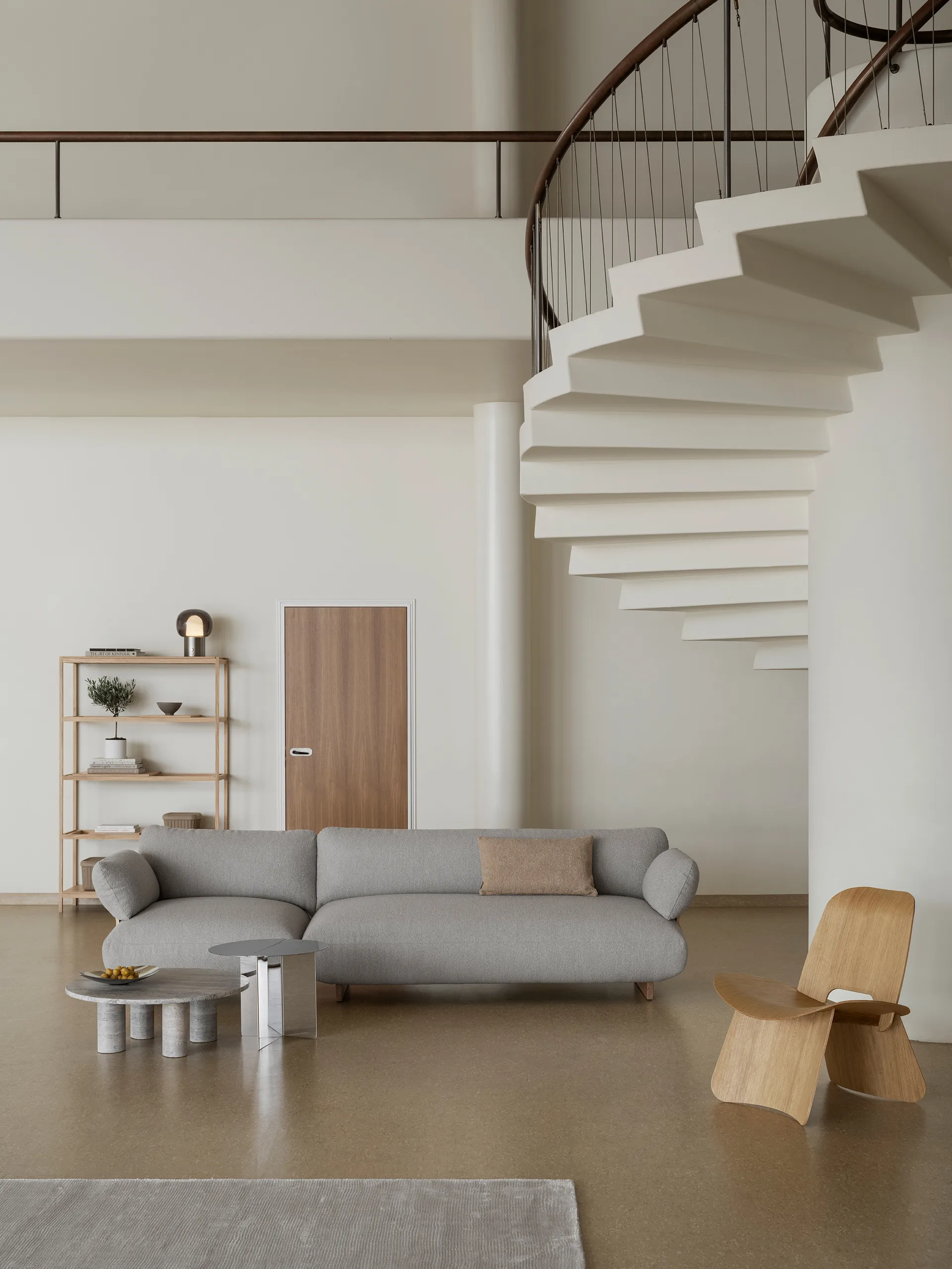 ORU mesa de apoio M Ø50 cm, Aço inoxidável polido blomus