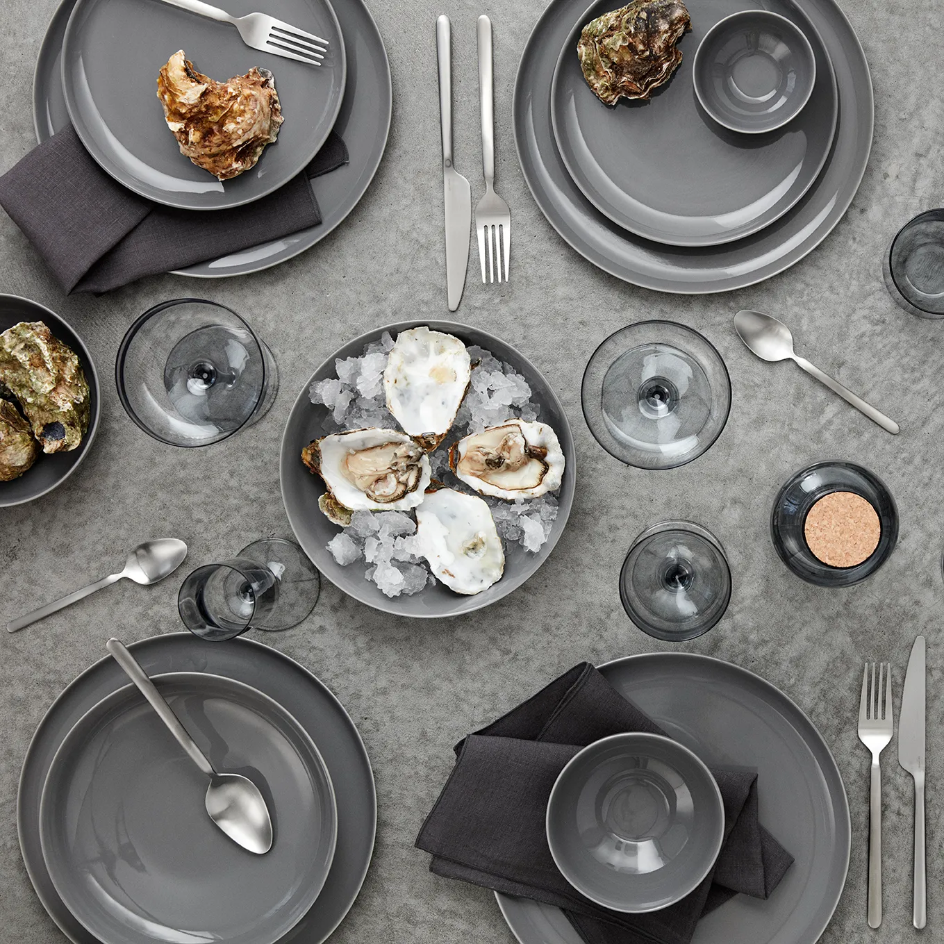 Piatto da dolce Ro Ø 21 cm, Sharkskin blomus