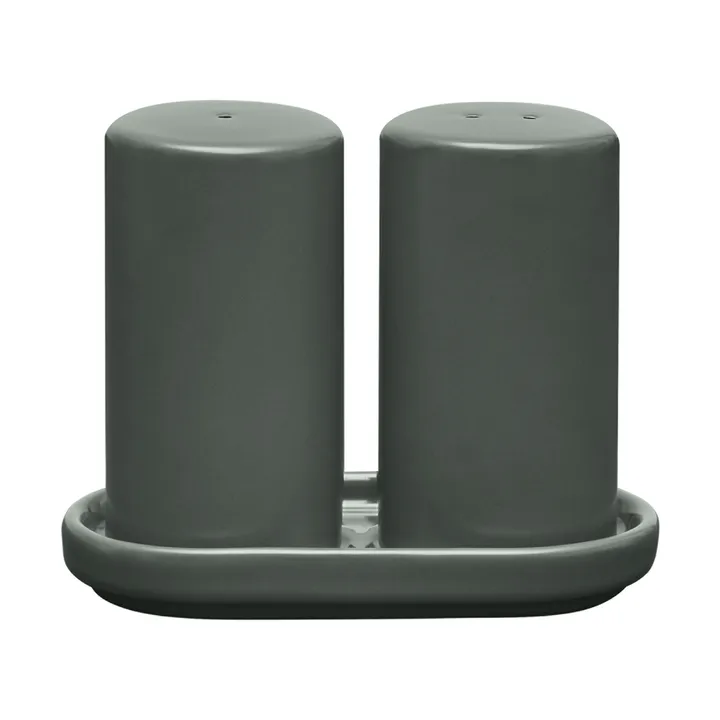 Pilar sale e pimenteiro, 2 peças - Agave Green, Ø4,5x11,5 cm - Blomus