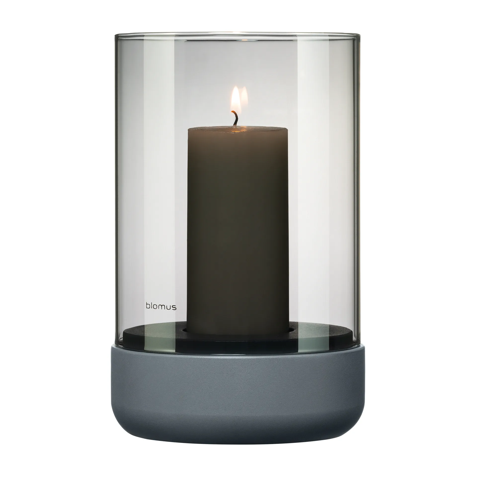Porta-vela Calma Ø12 cm, Gray-smoke blomus