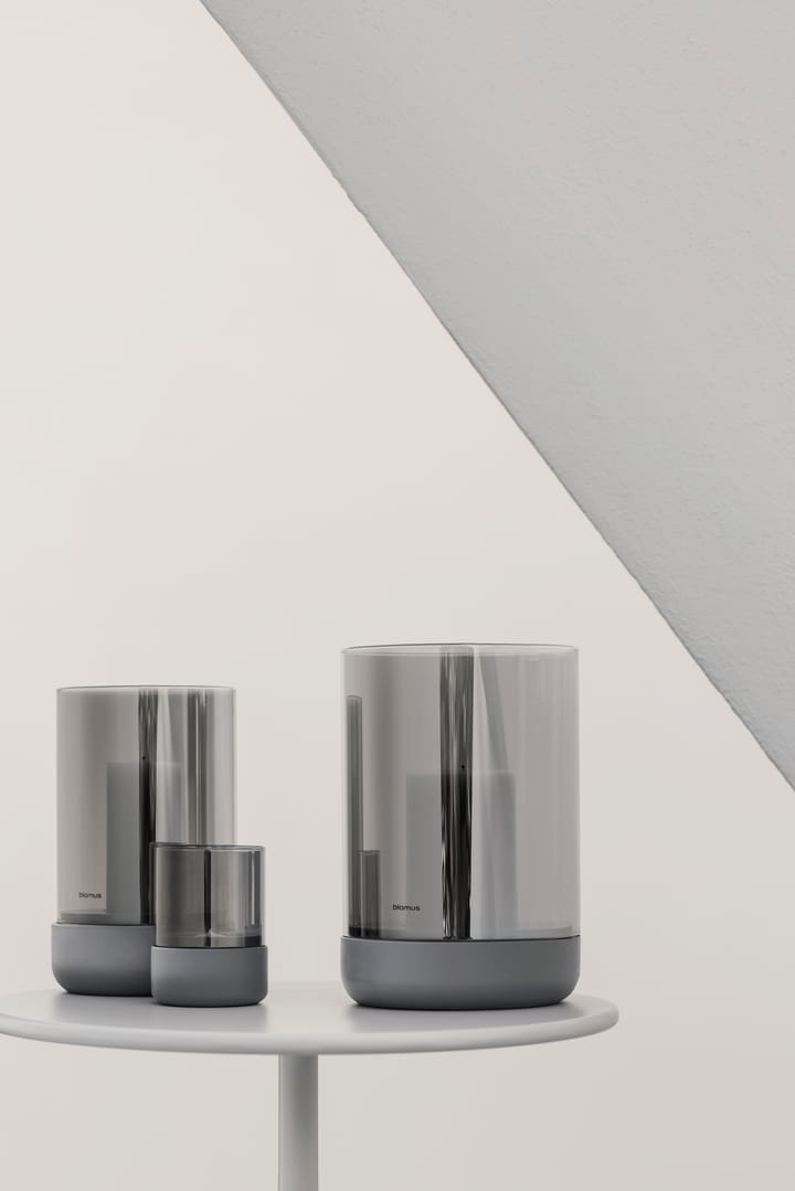 Porta-vela Calma Ø15 cm, Gray-smoke Blomus