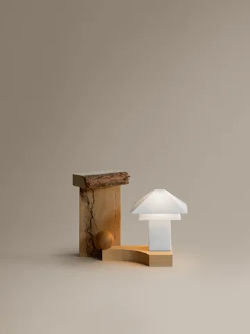 Sanaka candeeiro de mesa portátil - Branco - blomus